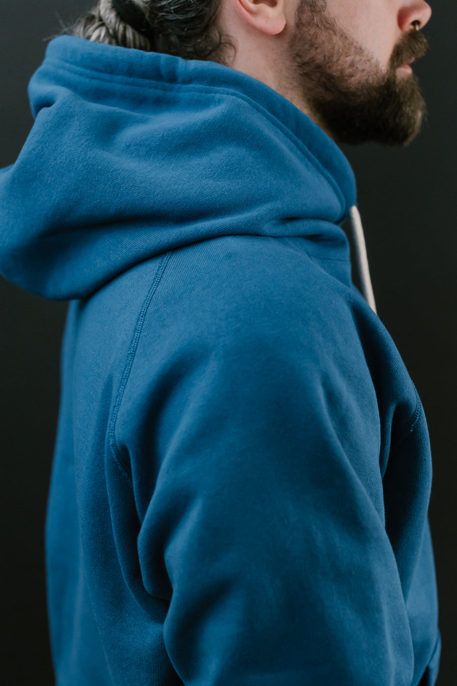 Pullover Hoodie - Super Looper French Terry - Varsity Blue