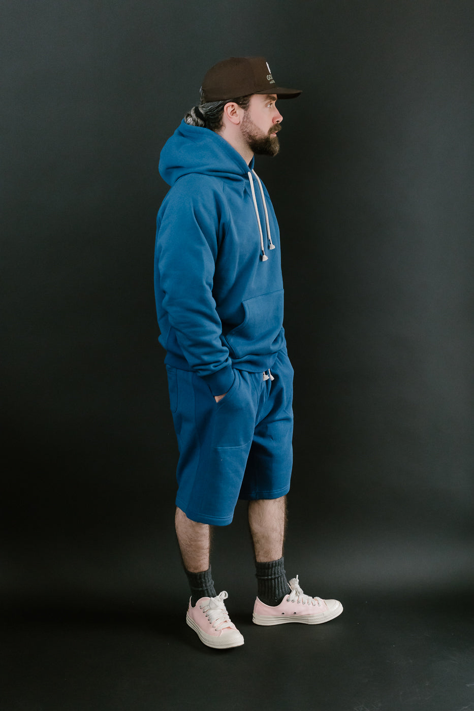 Pullover Hoodie - Super Looper French Terry - Varsity Blue