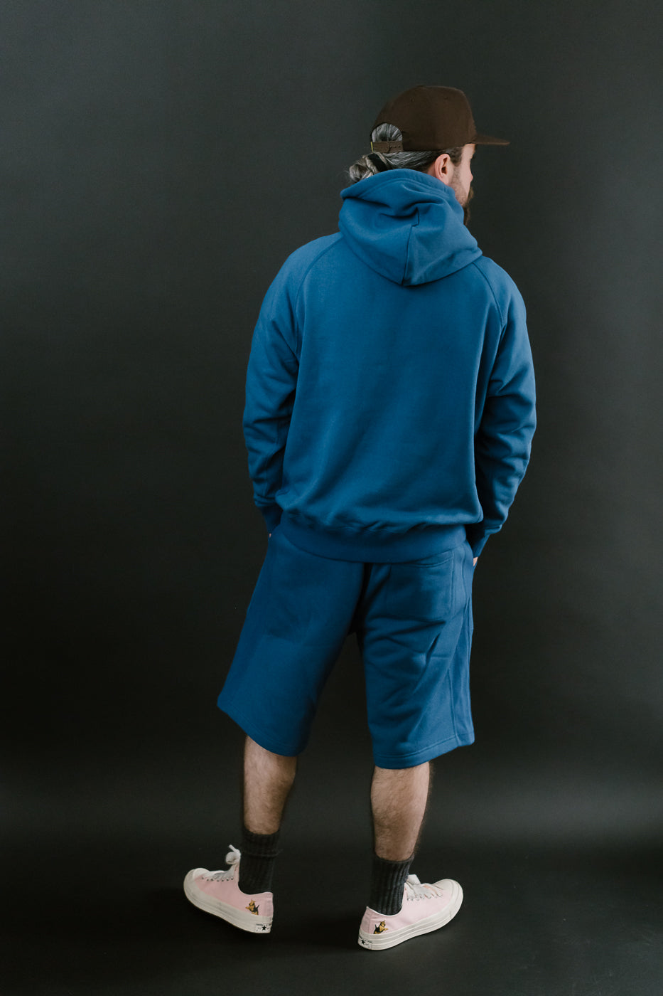 Pullover Hoodie - Super Looper French Terry - Varsity Blue