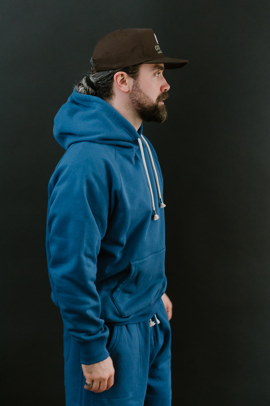 Pullover Hoodie - Super Looper French Terry - Varsity Blue