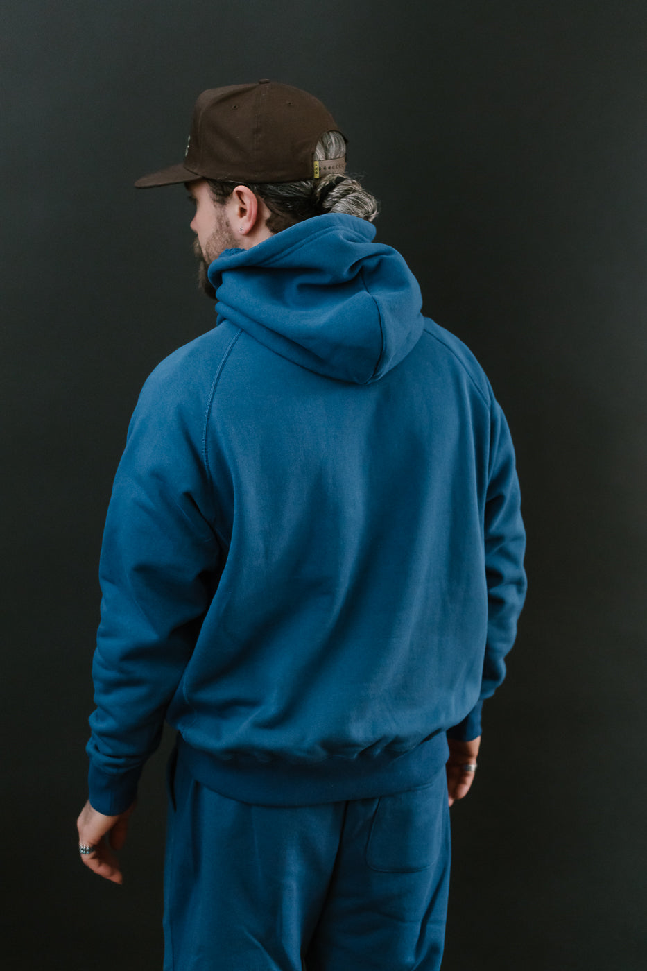 Pullover Hoodie - Super Looper French Terry - Varsity Blue