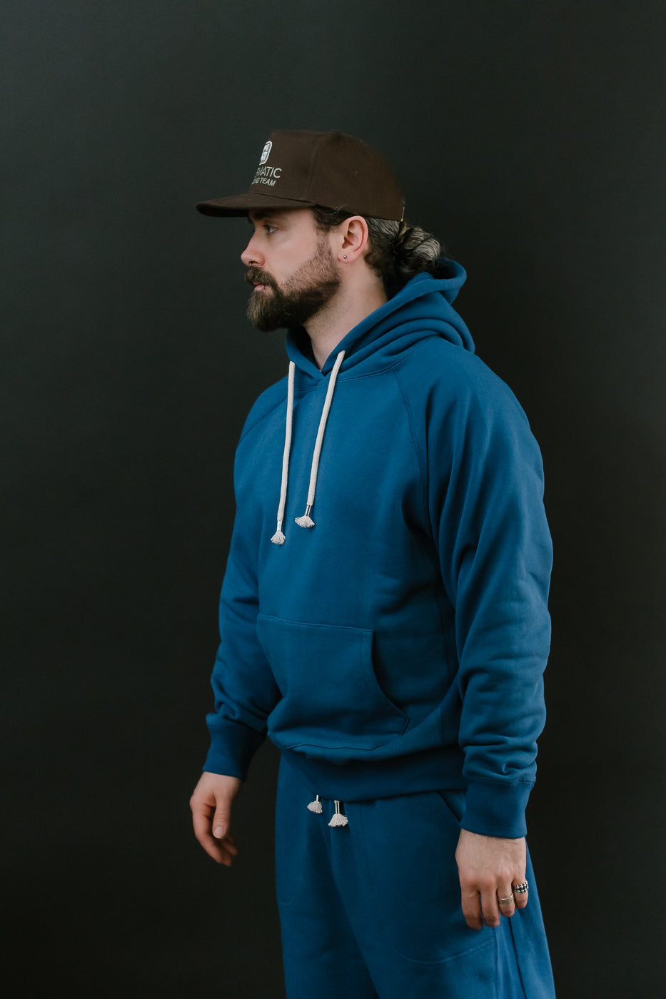 Pullover Hoodie - Super Looper French Terry - Varsity Blue