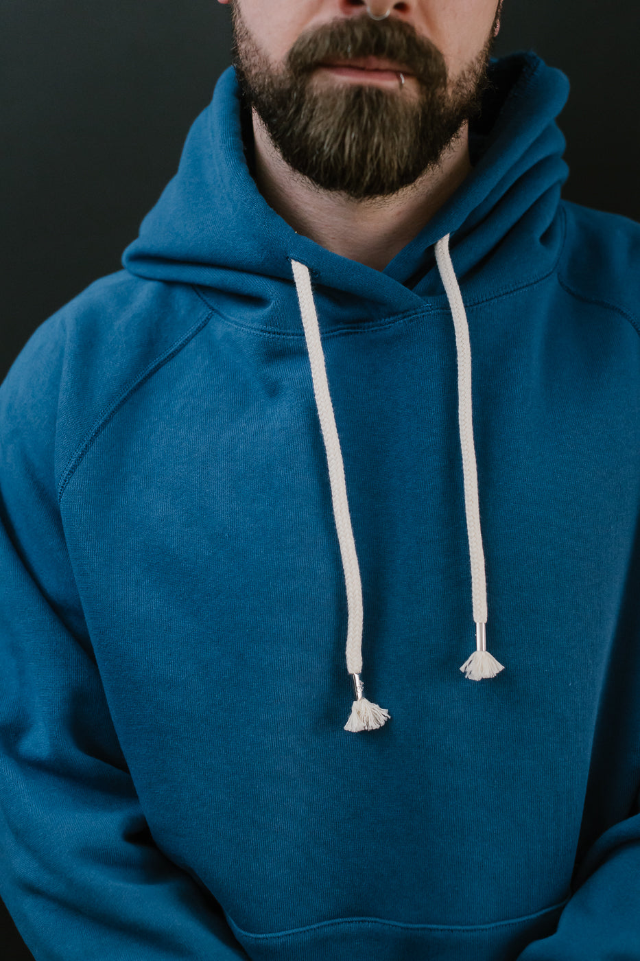 Pullover Hoodie - Super Looper French Terry - Varsity Blue