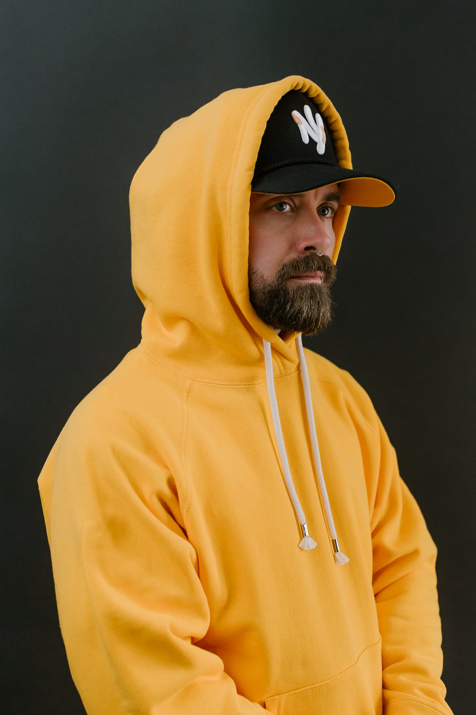 Pullover Hoodie - Super Looper French Terry - Marigold