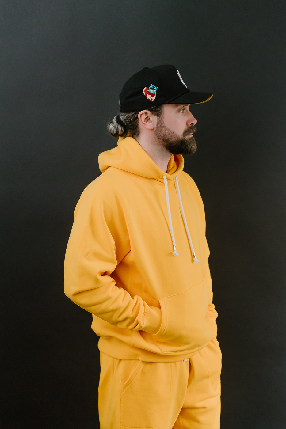 Pullover Hoodie - Super Looper French Terry - Marigold