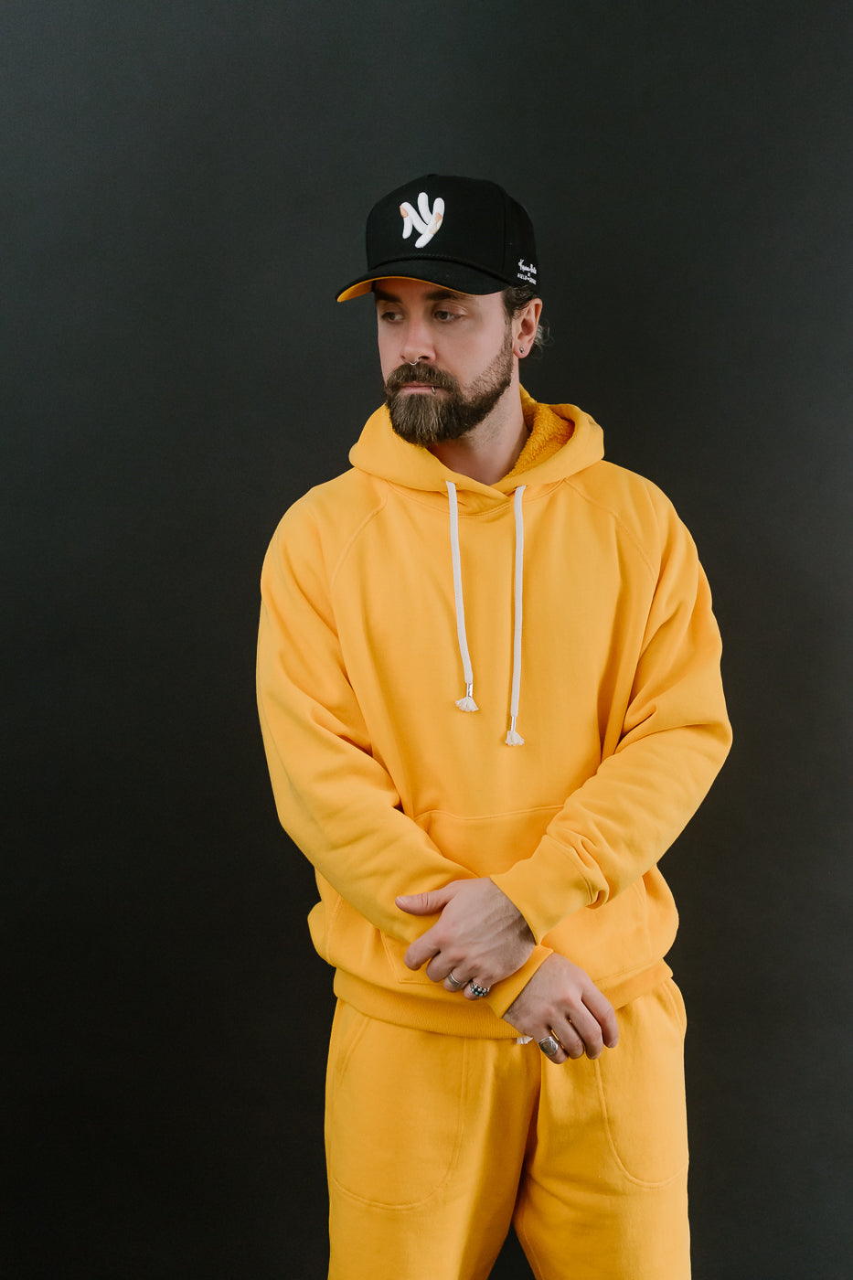 Pullover Hoodie - Super Looper French Terry - Marigold