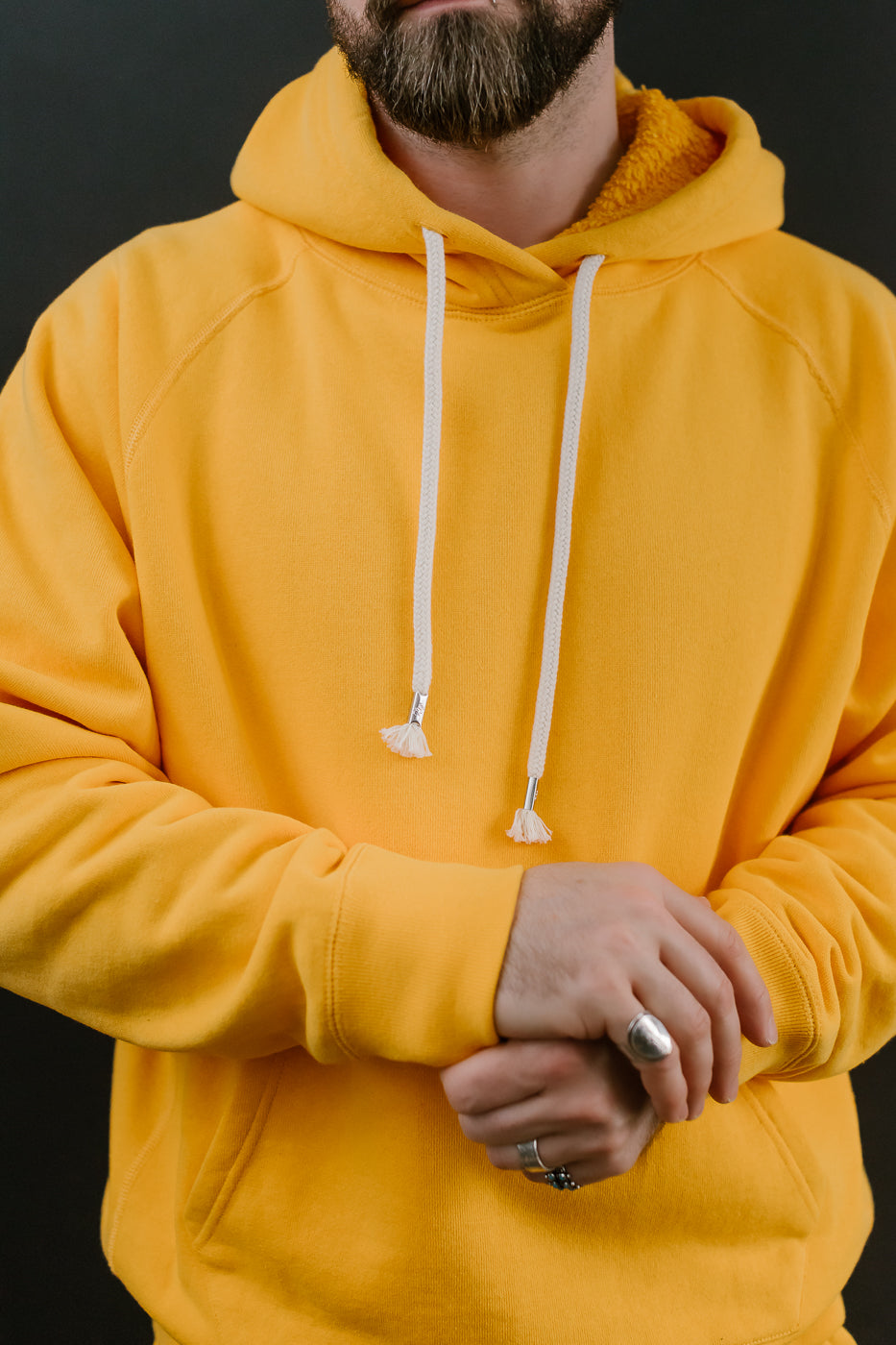 Pullover Hoodie - Super Looper French Terry - Marigold