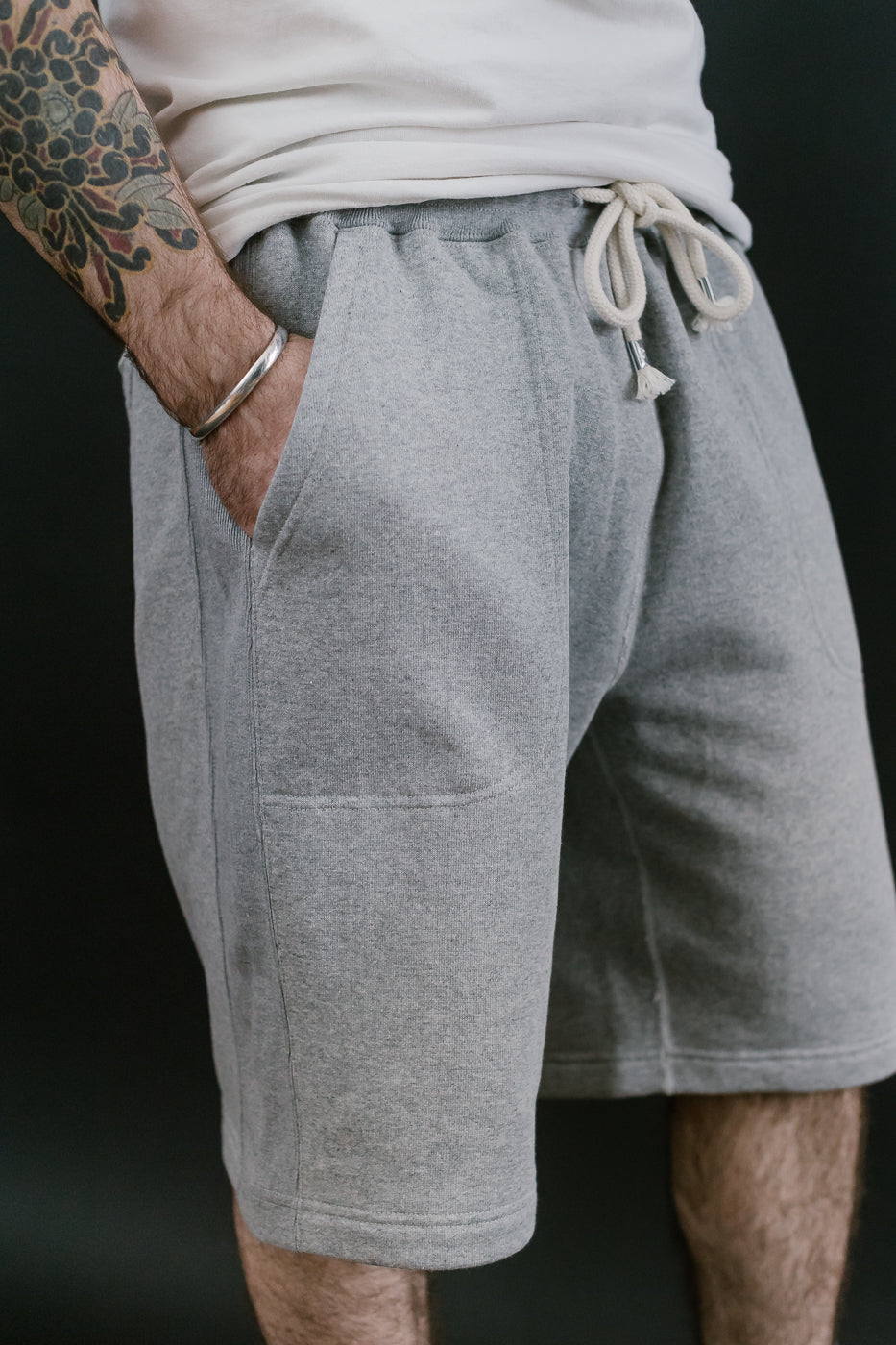 Sweat Shorts - Super Looper French Terry - Heather Grey