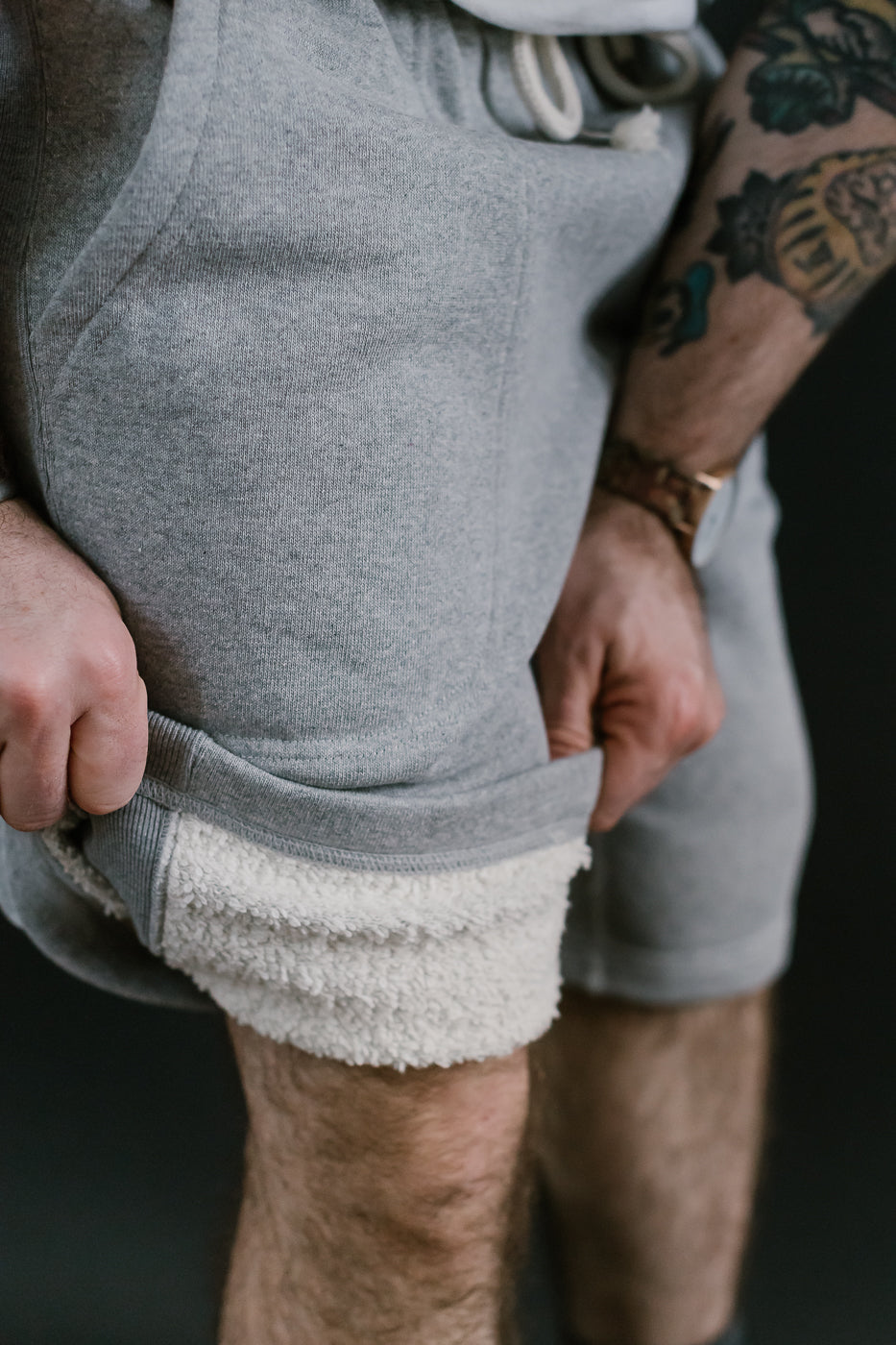 Sweat Shorts - Super Looper French Terry - Heather Grey