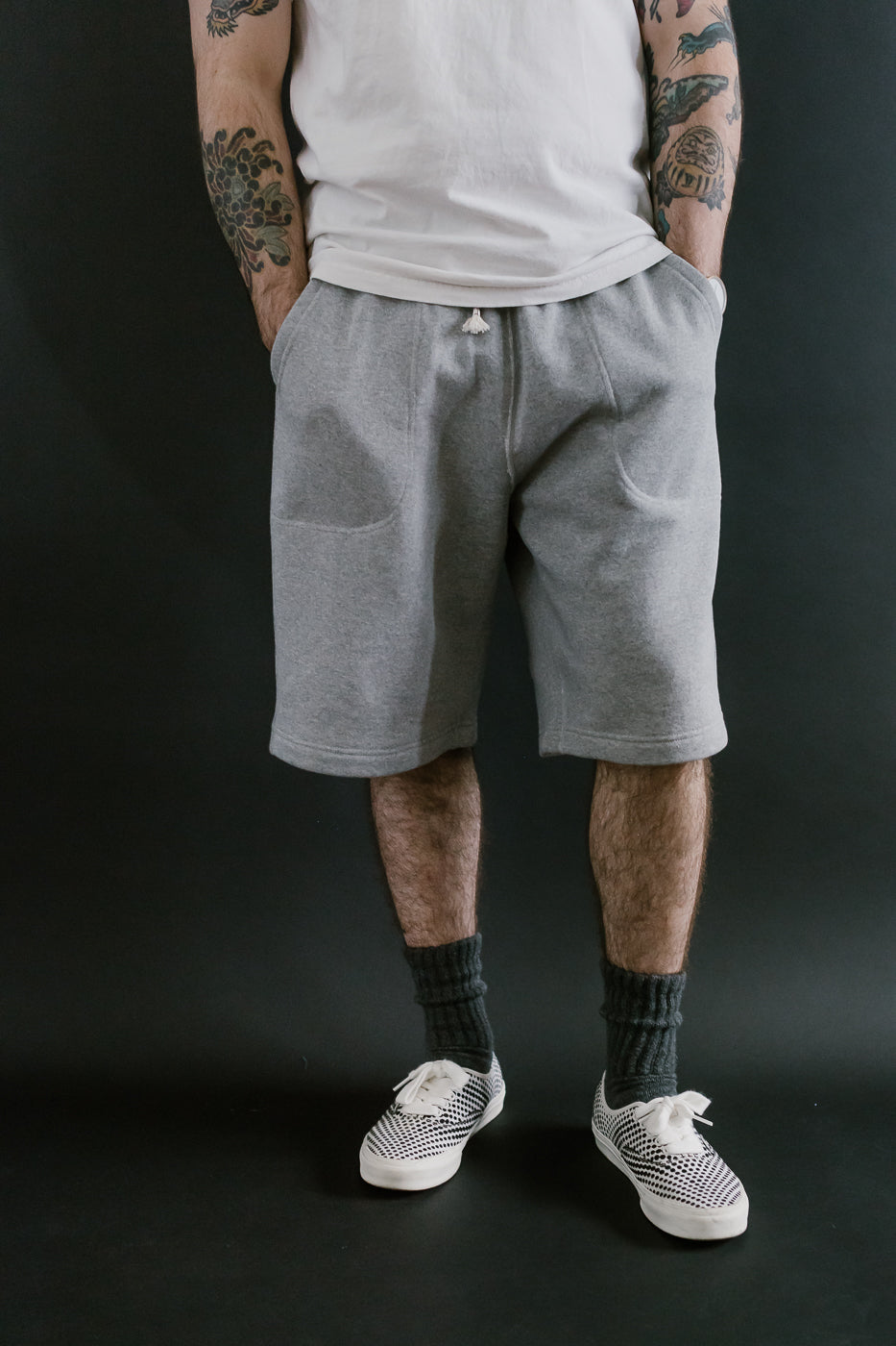 Sweat Shorts - Super Looper French Terry - Heather Grey