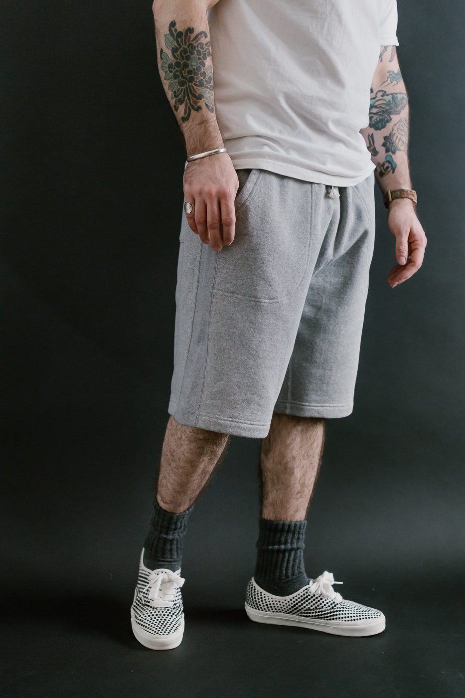 Sweat Shorts - Super Looper French Terry - Heather Grey