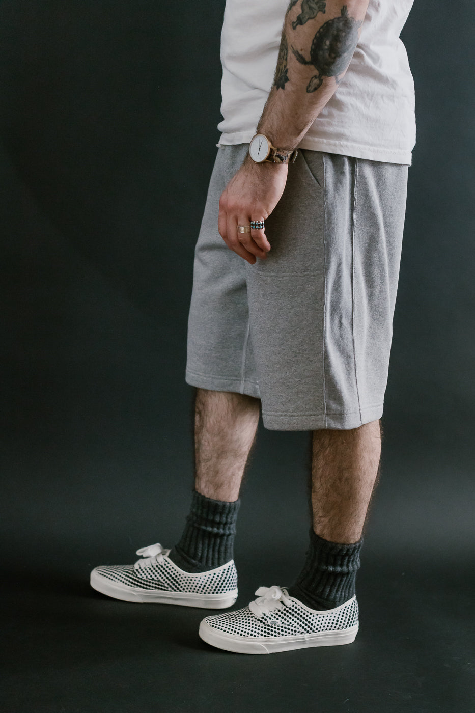 Sweat Shorts - Super Looper French Terry - Heather Grey