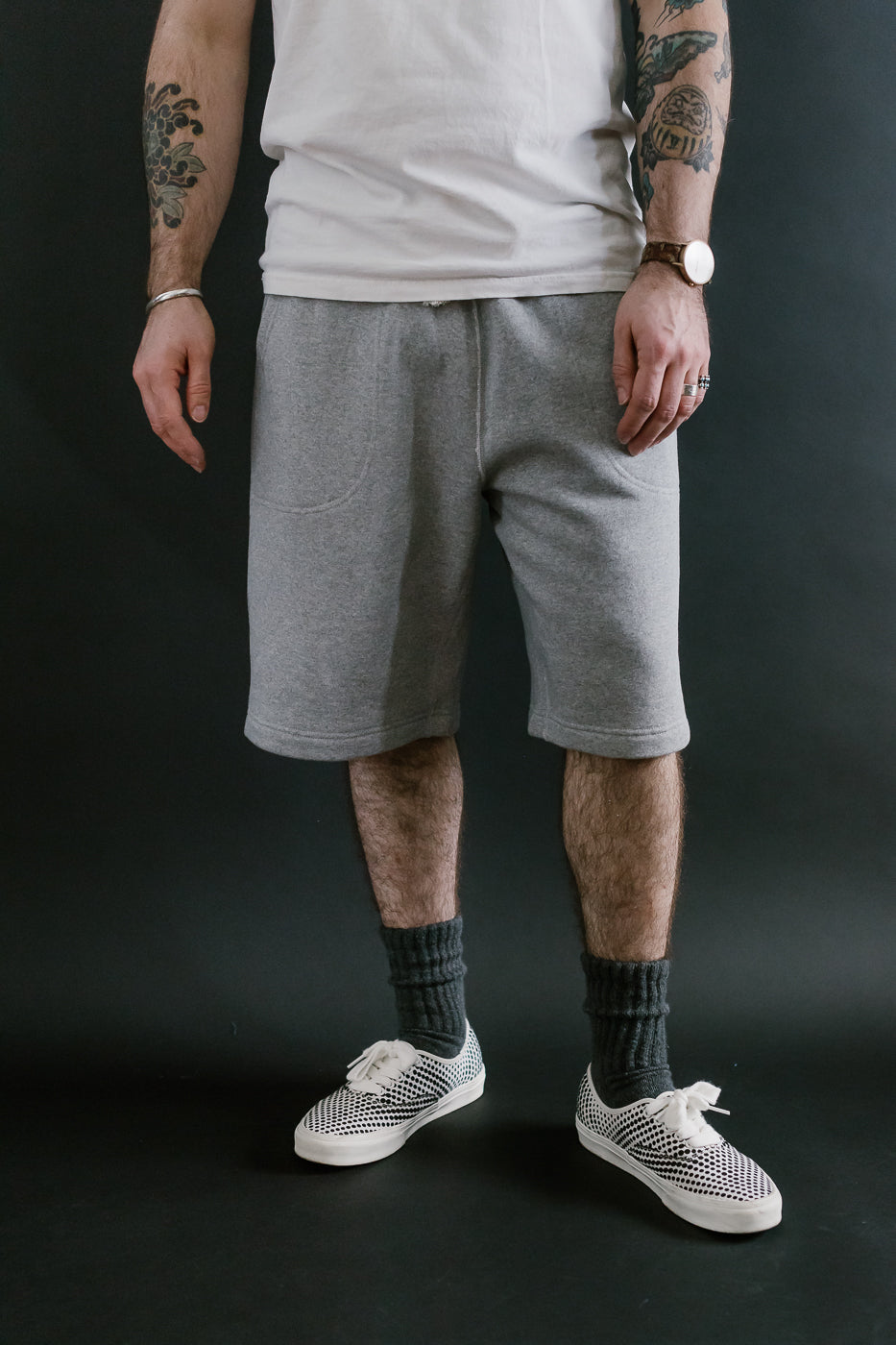 Sweat Shorts - Super Looper French Terry - Heather Grey