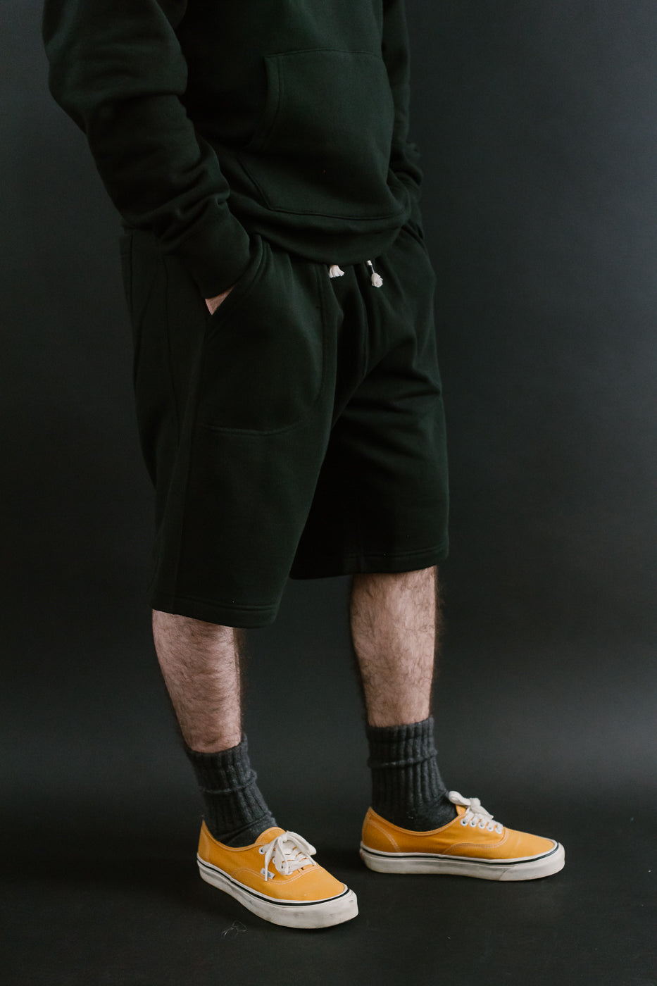 Sweat Shorts - Super Looper French Terry - Sumi Black