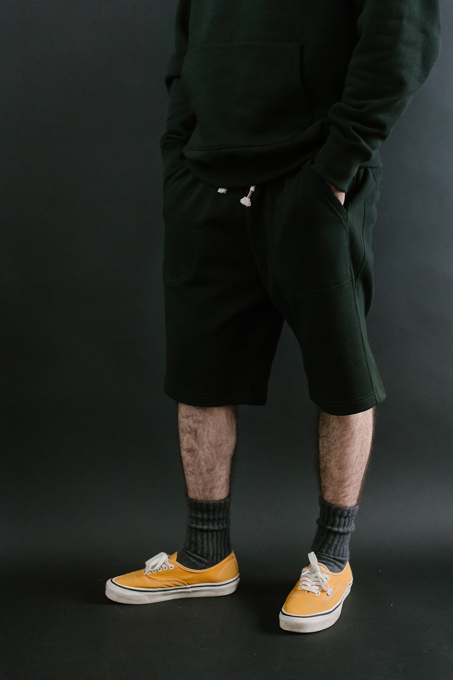 Sweat Shorts - Super Looper French Terry - Sumi Black