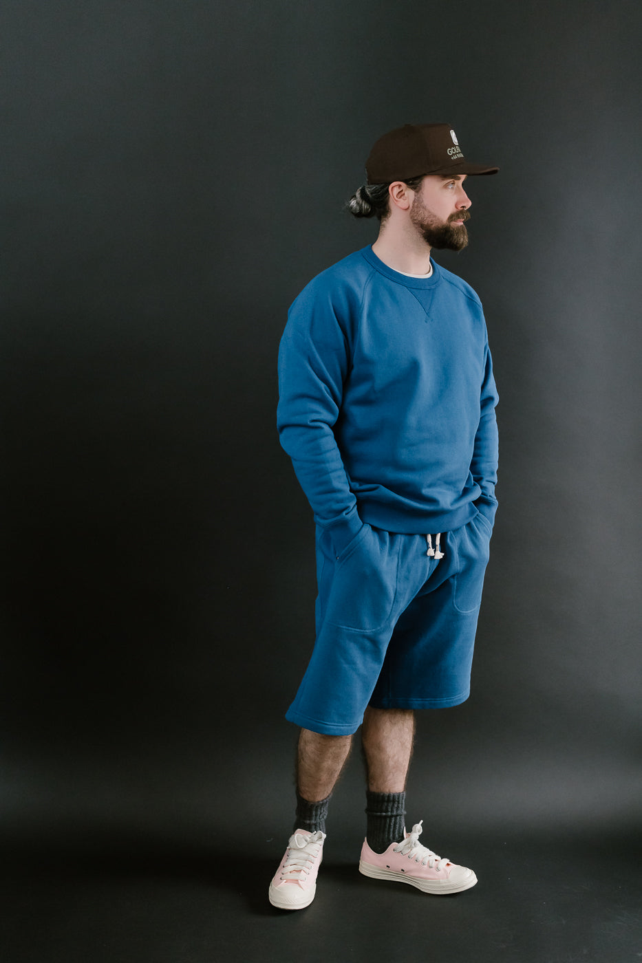 Sweat Shorts - Super Looper French Terry - Varsity Blue