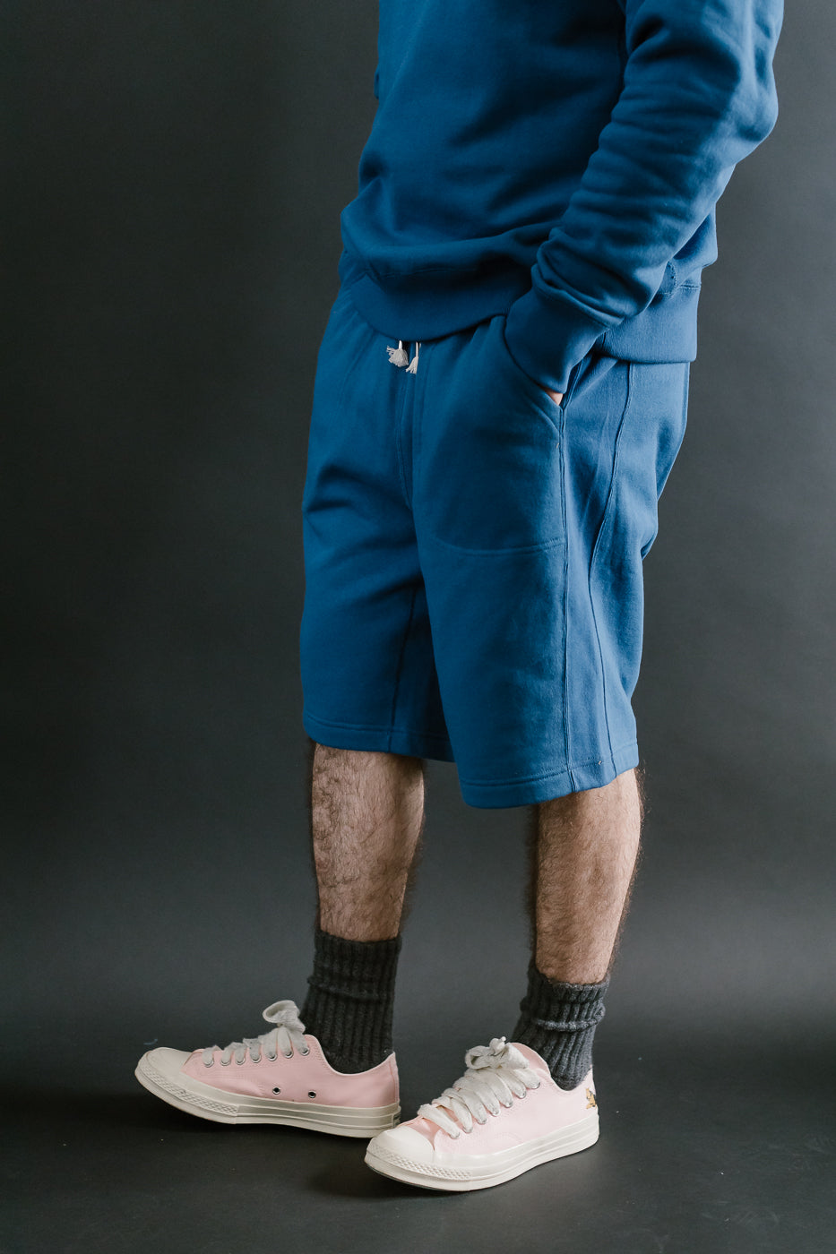 Sweat Shorts - Super Looper French Terry - Varsity Blue