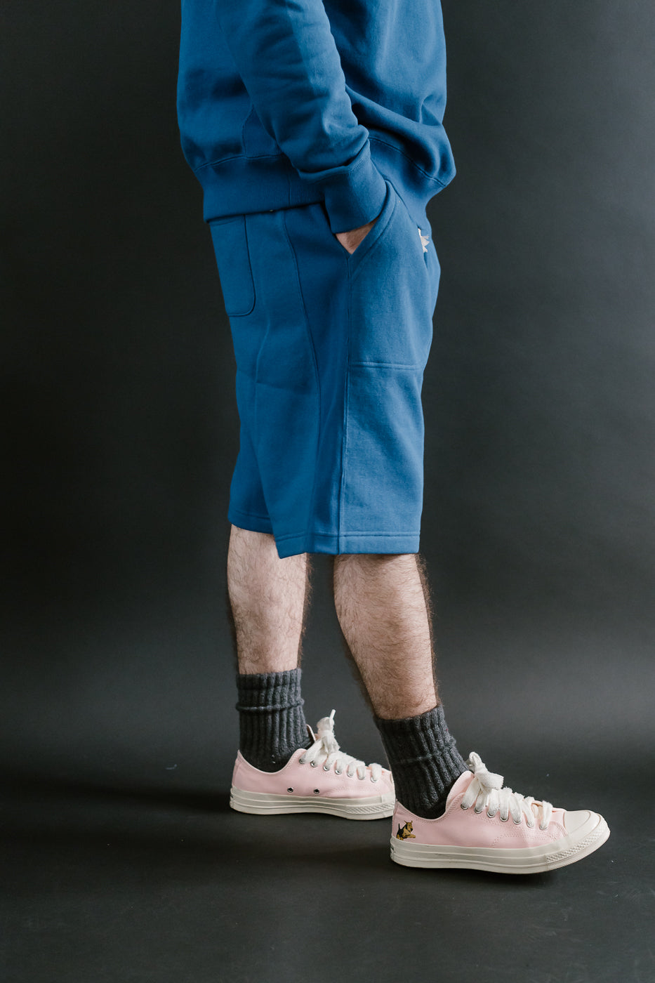 Sweat Shorts - Super Looper French Terry - Varsity Blue