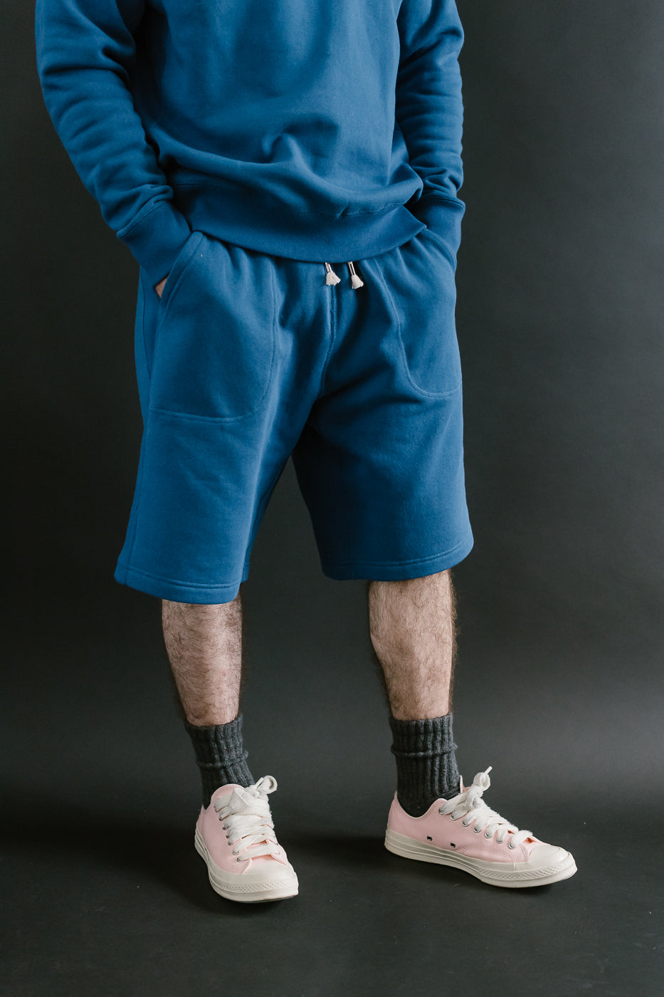 Sweat Shorts - Super Looper French Terry - Varsity Blue