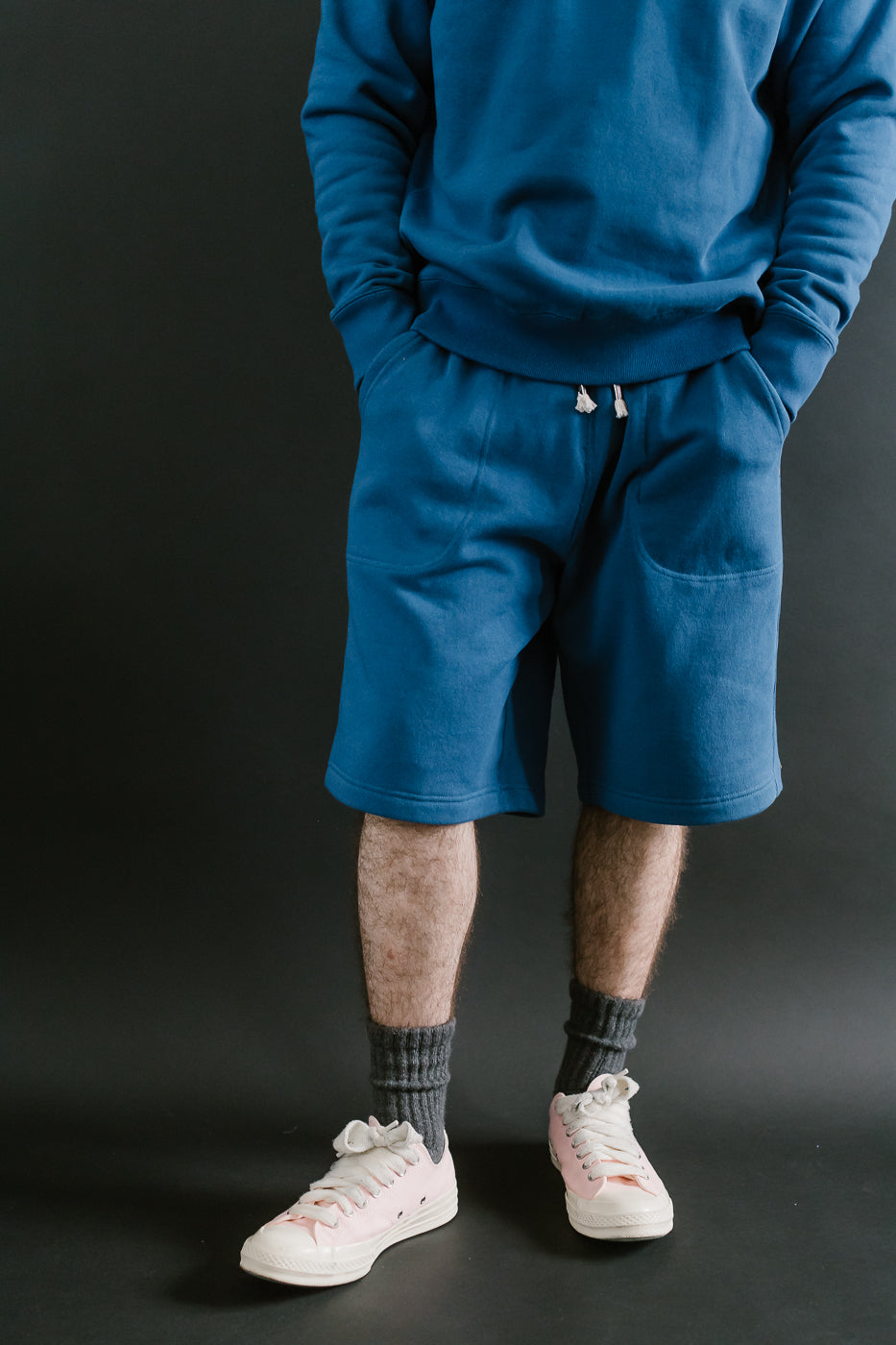 Sweat Shorts - Super Looper French Terry - Varsity Blue