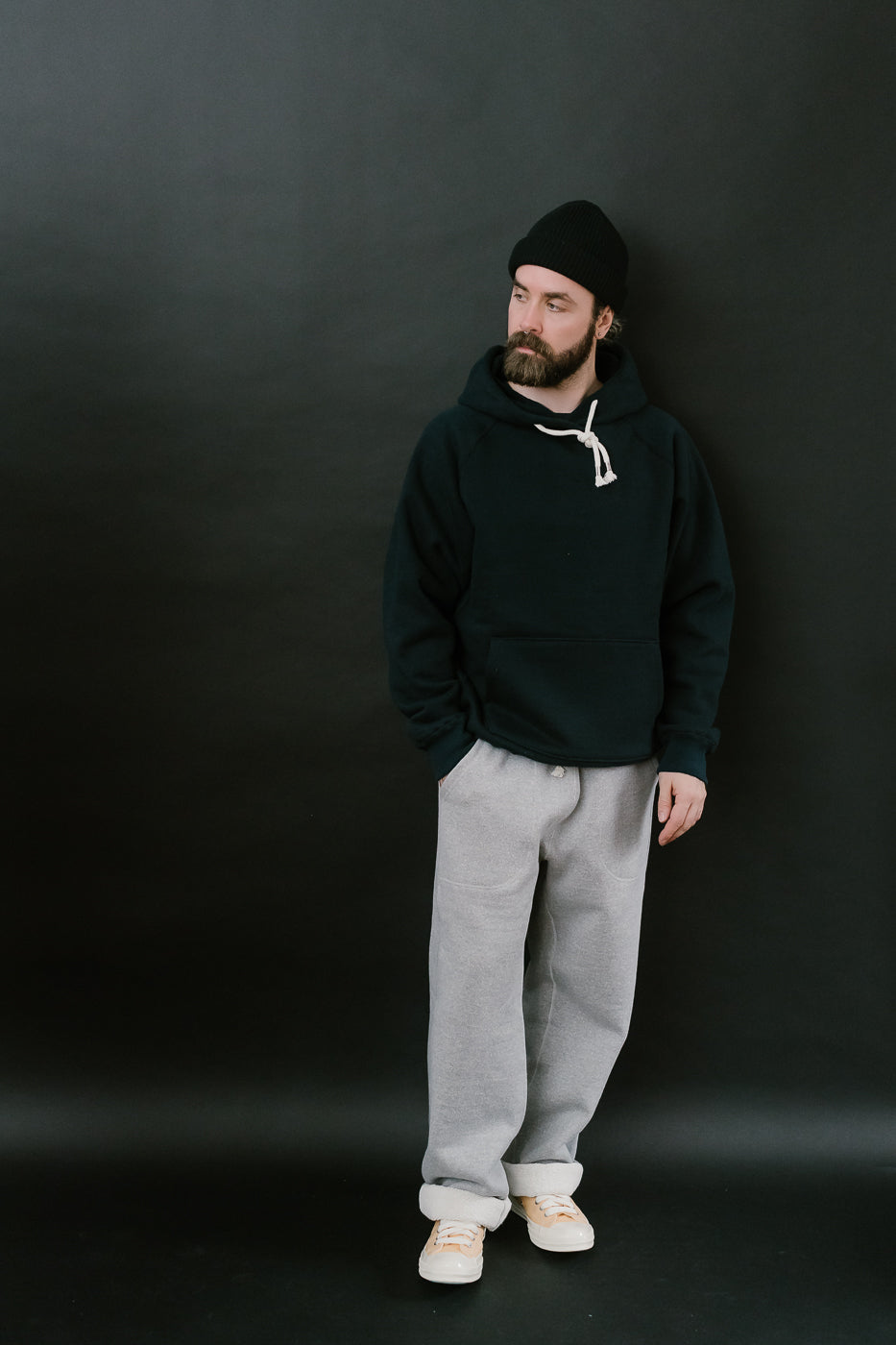 Sweatpant 876gsm Double Heavyweight French Terry - Heather Grey