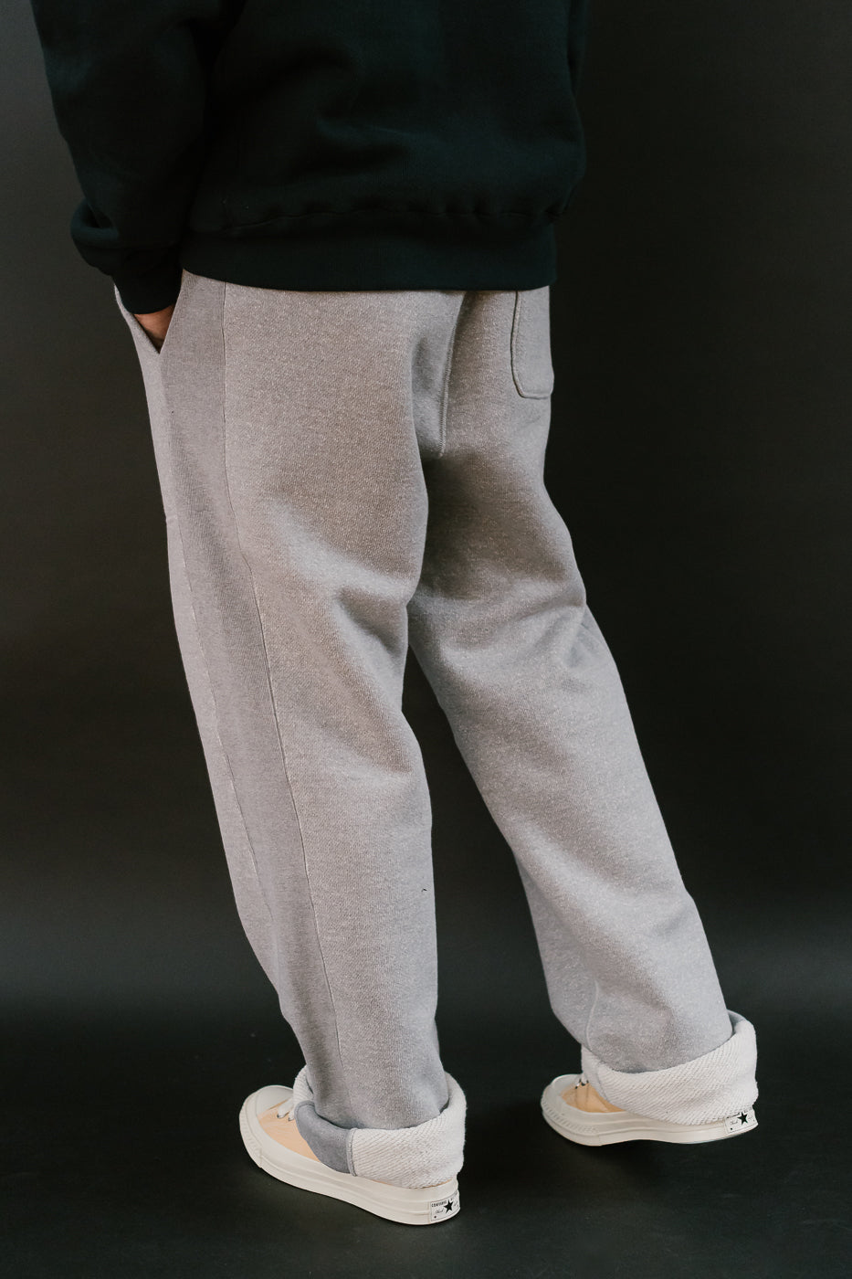 Sweatpant 876gsm Double Heavyweight French Terry - Heather Grey