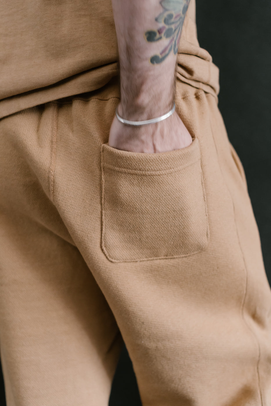 Sweatpant 825gsm Double Heavyweight French Terry Foxfibre® - Coyote 80