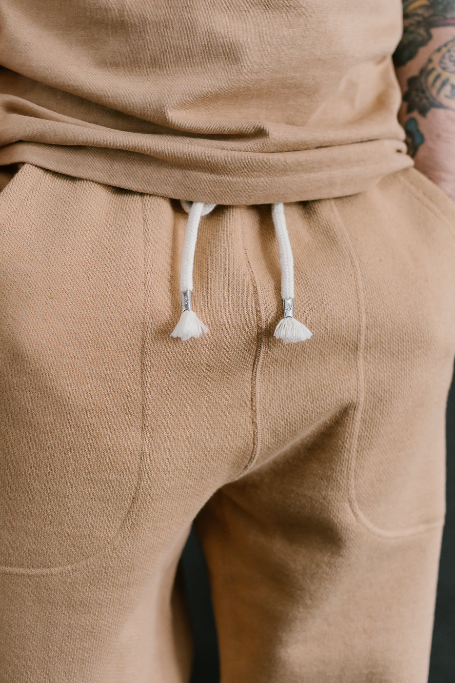 Sweatpant 825gsm Double Heavyweight French Terry Foxfibre® - Coyote 80