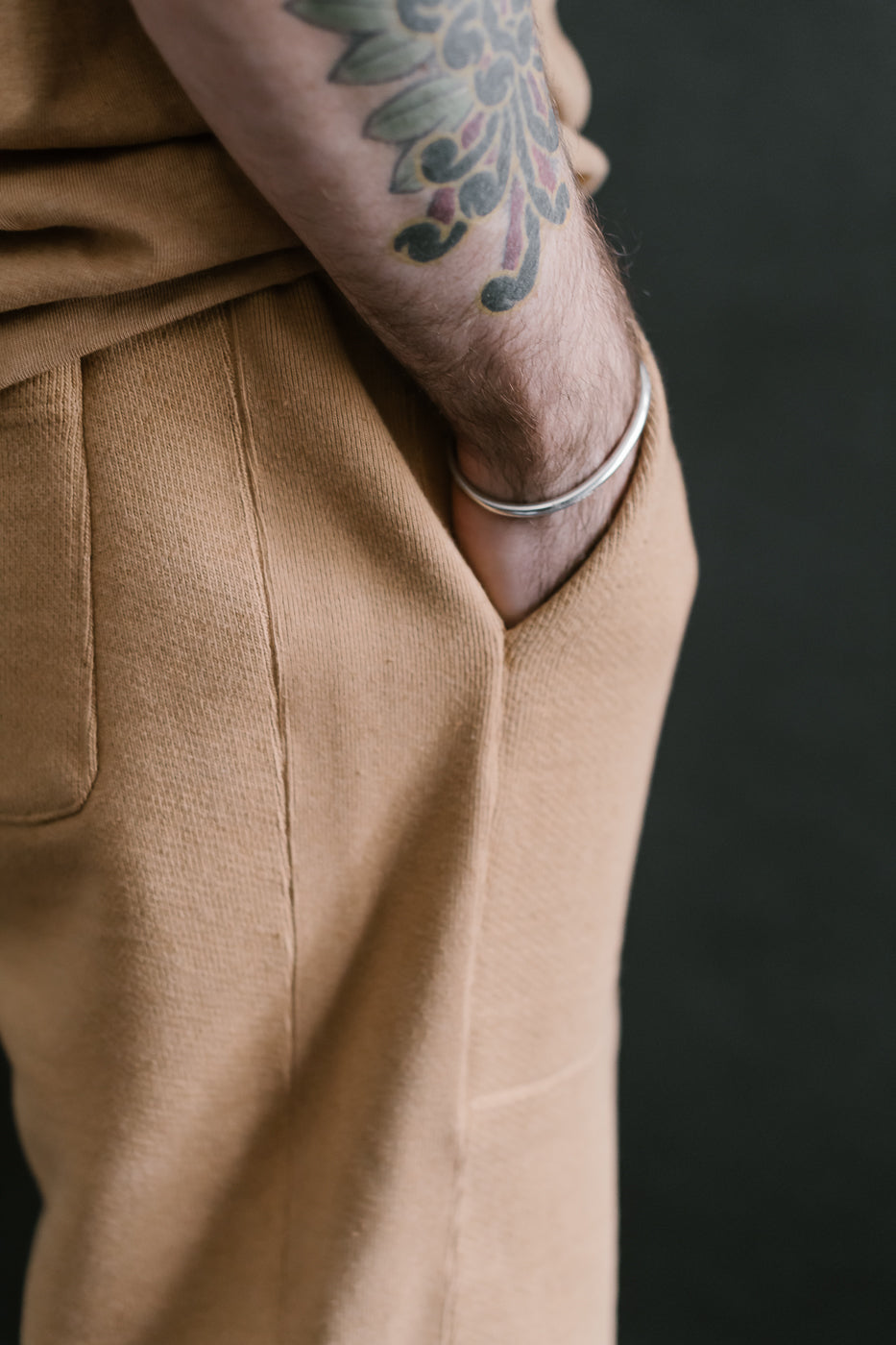 Sweatpant 825gsm Double Heavyweight French Terry Foxfibre® - Coyote 80