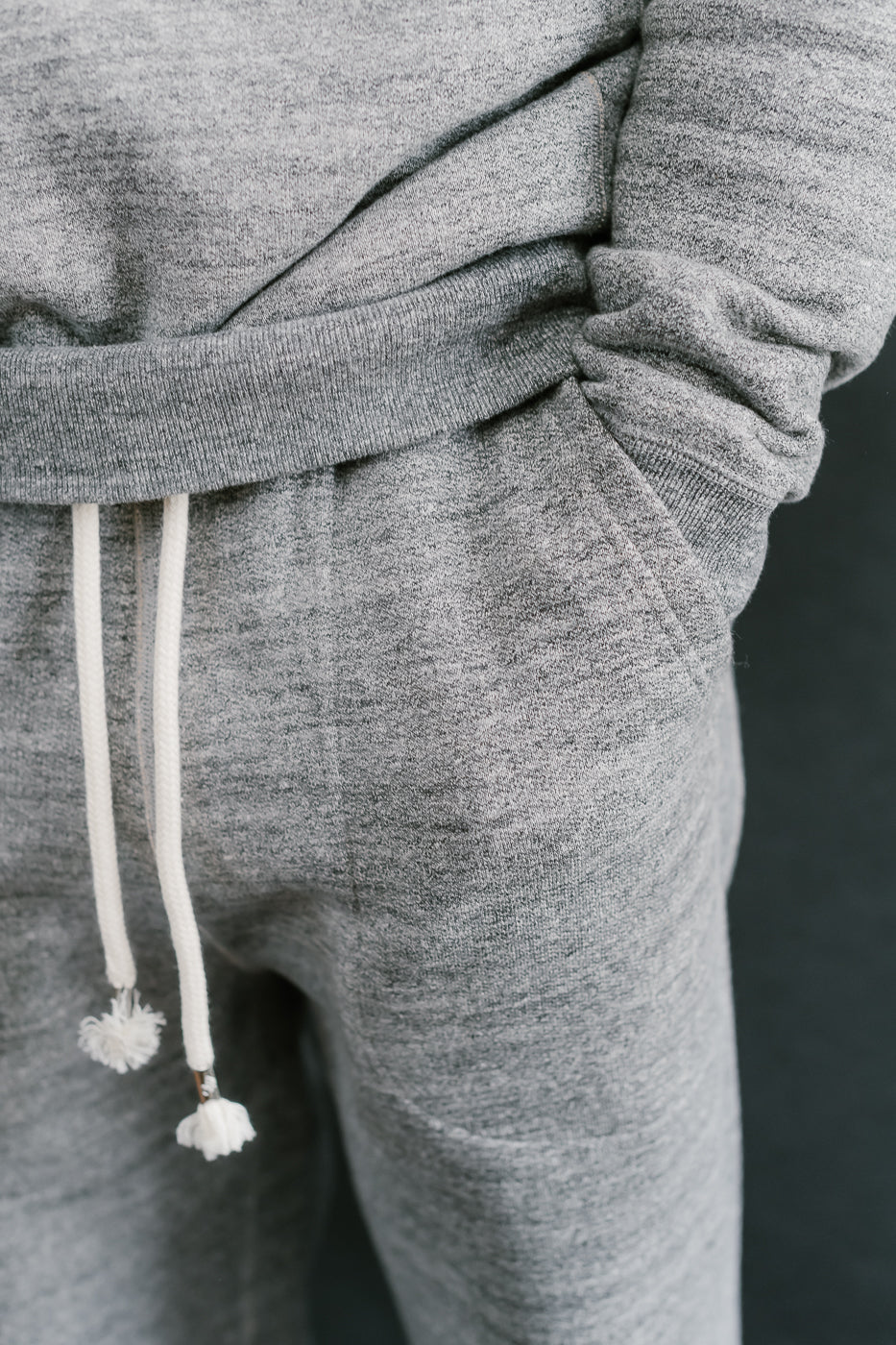 Sweatpants Fleeced Foxfibre® - Charcoal