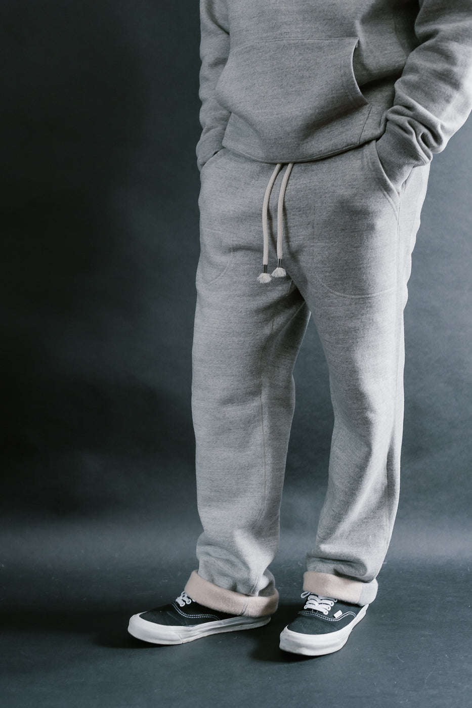 Sweatpants Fleeced Foxfibre® - Heather Grey