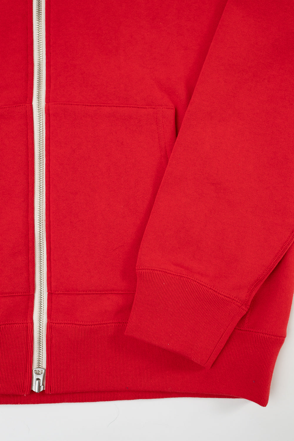 Zip Hoodie - Super Looper French Terry - Red