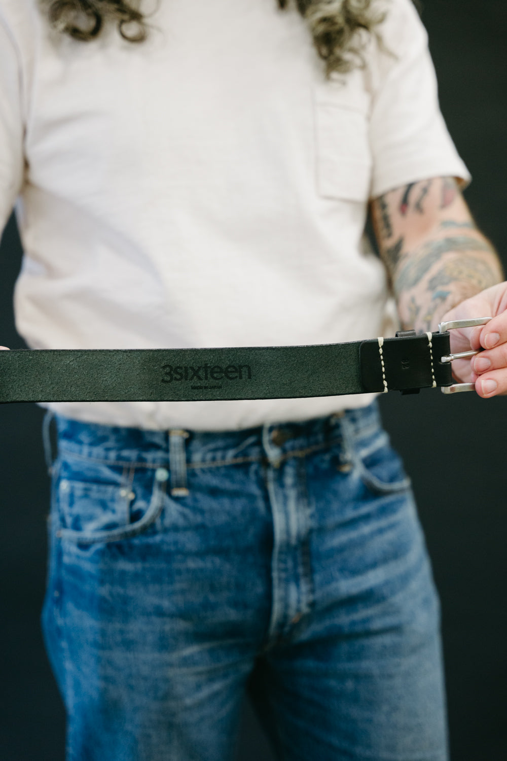 Tochigi Veg Tan Belt - Black