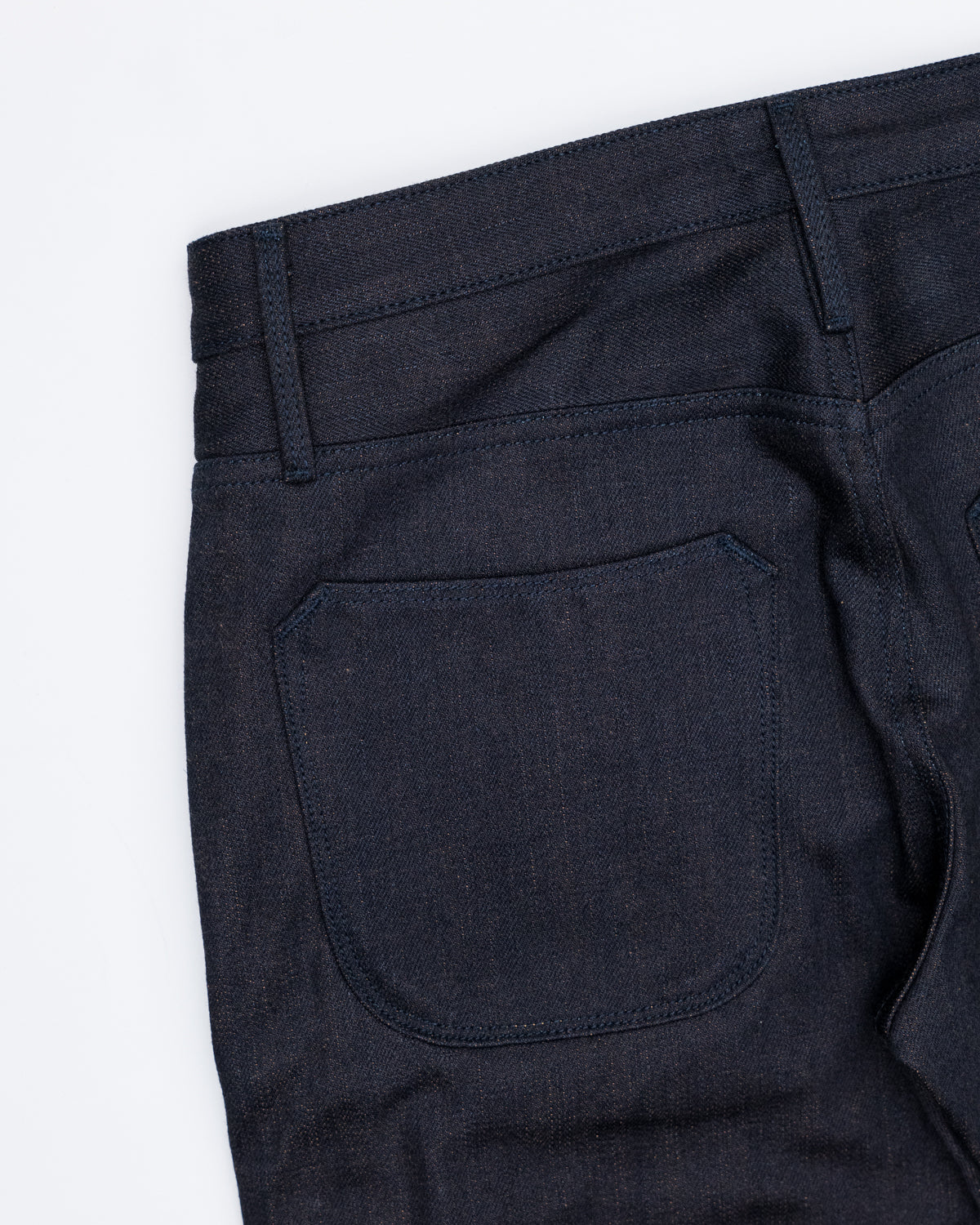 15oz Avila Slim Straight Denim - Blue/Brown