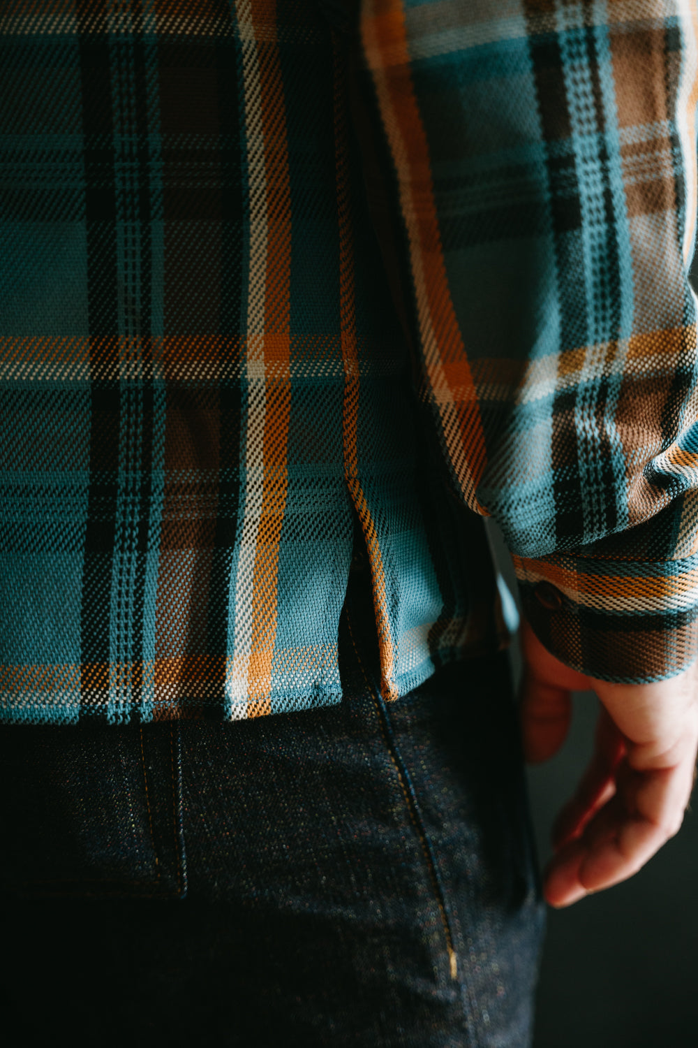 Webster Check Flannel - Blue, Gold, Brown, Black