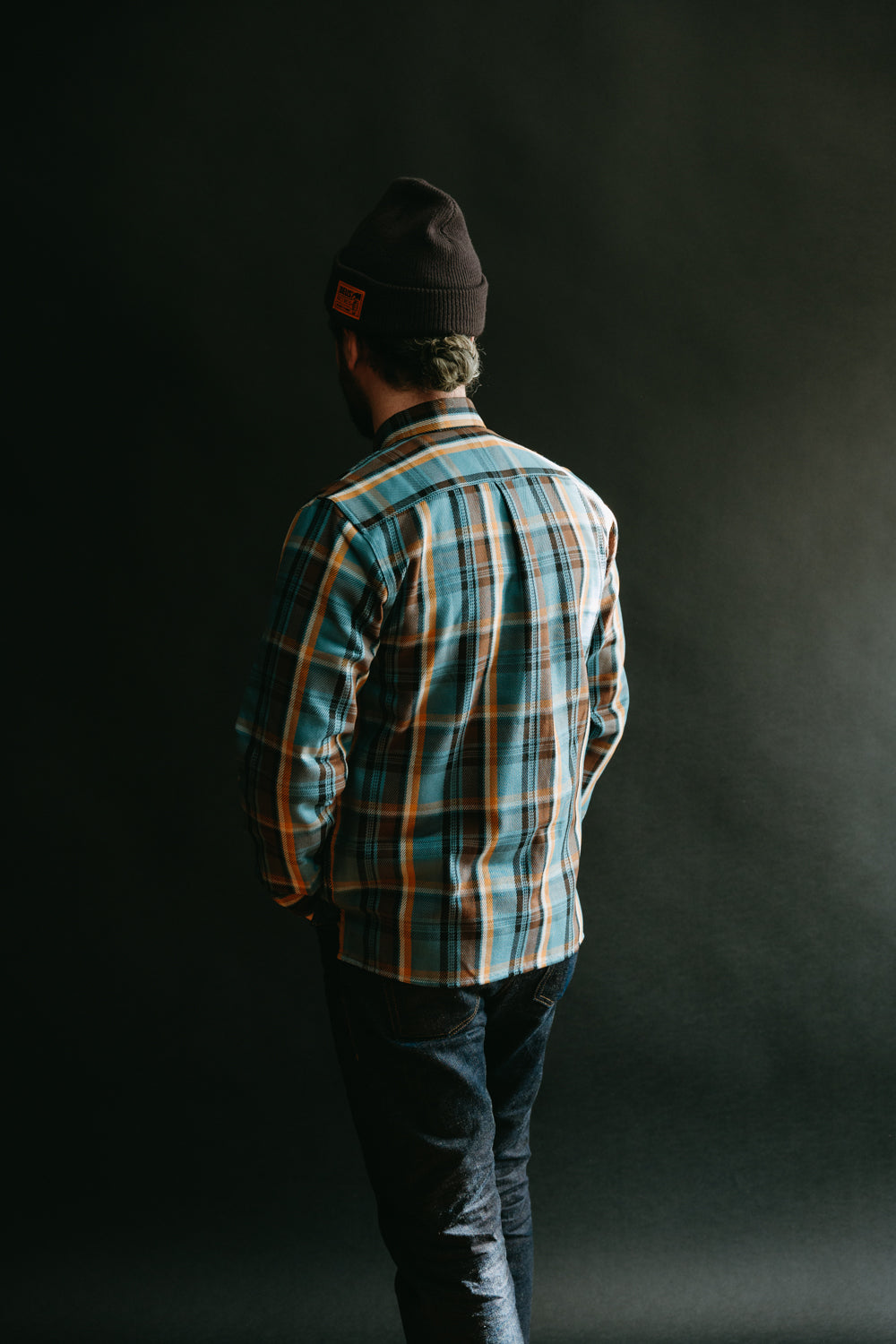 Webster Check Flannel - Blue, Gold, Brown, Black