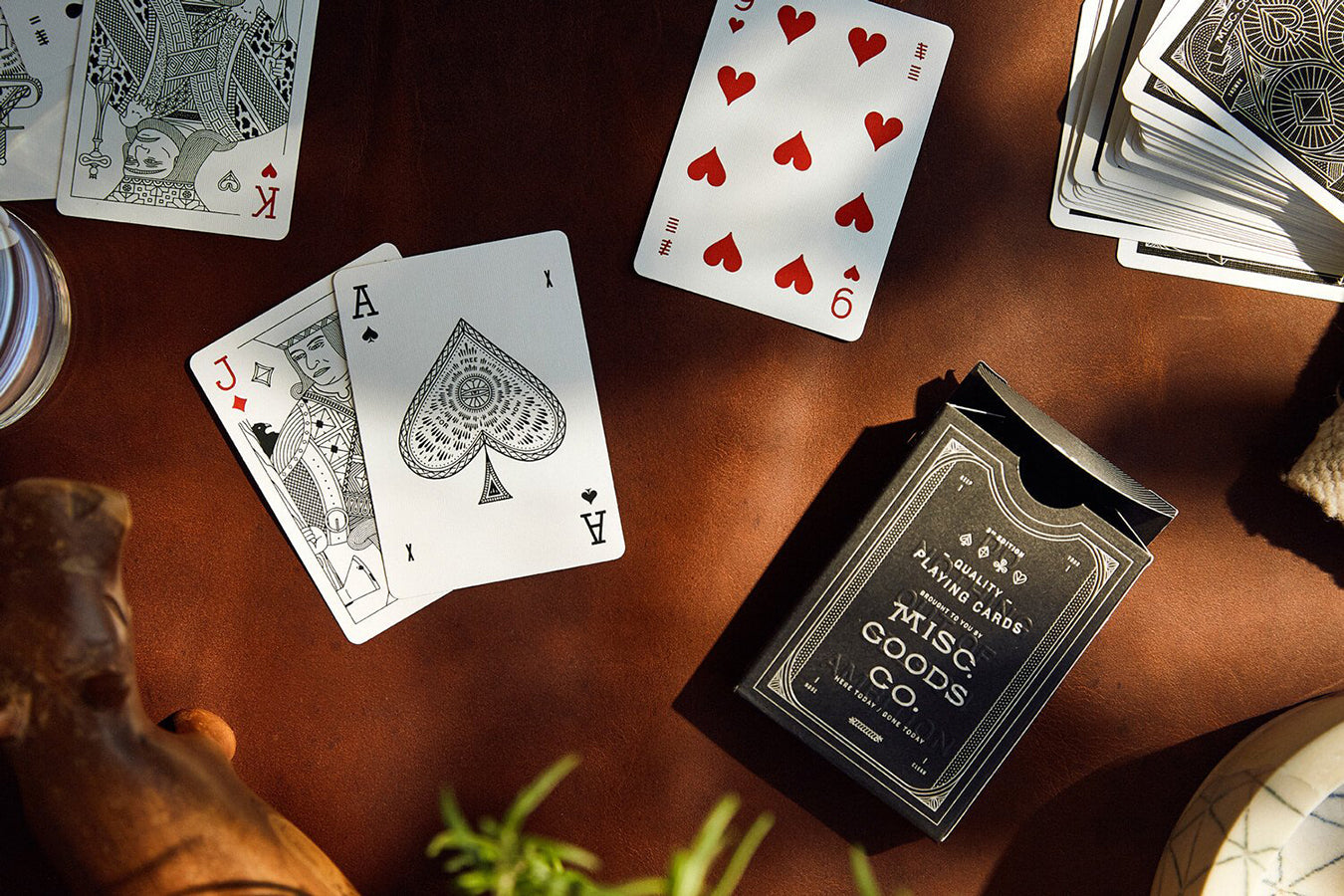 Black Deck of Playing Cards