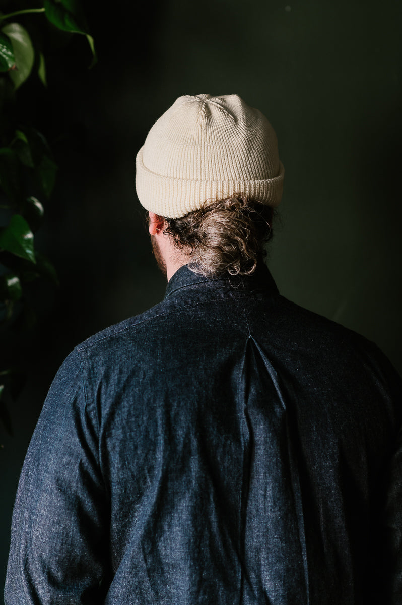 Wool Knit Watch Cap - Natural