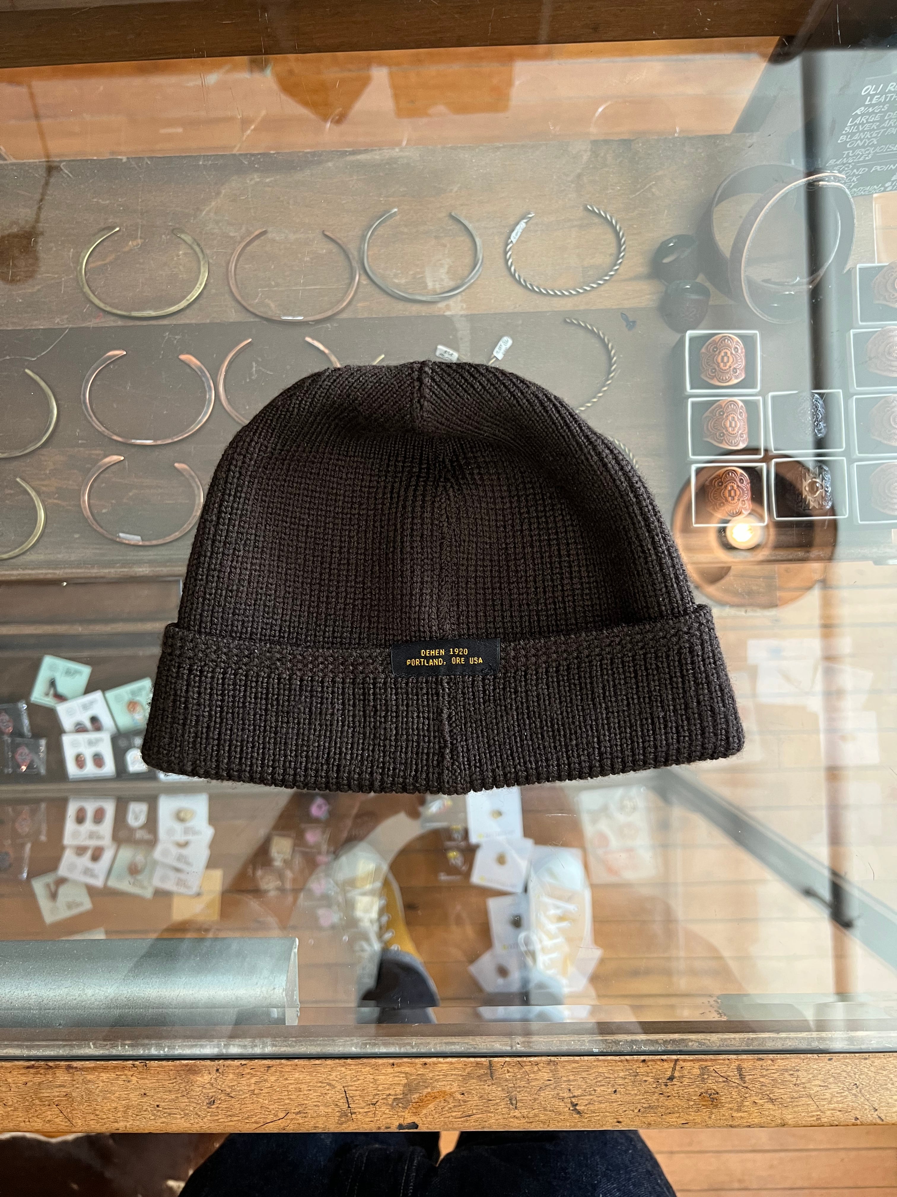 Gently Used Dehen Wool Knit Watch Cap - Brown