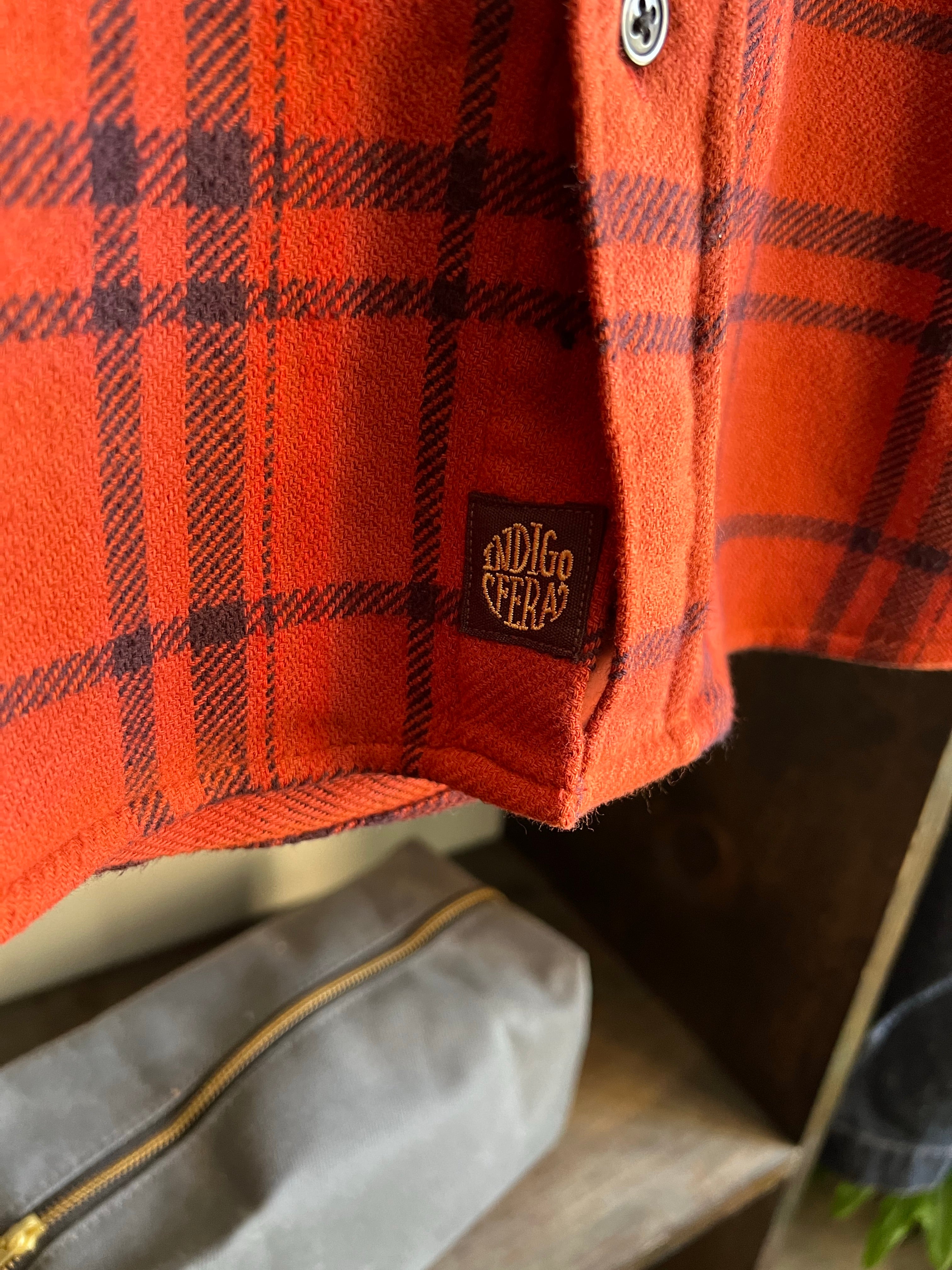 Gently Used Indigofera Delray Flannel - Red Overdye - Medium