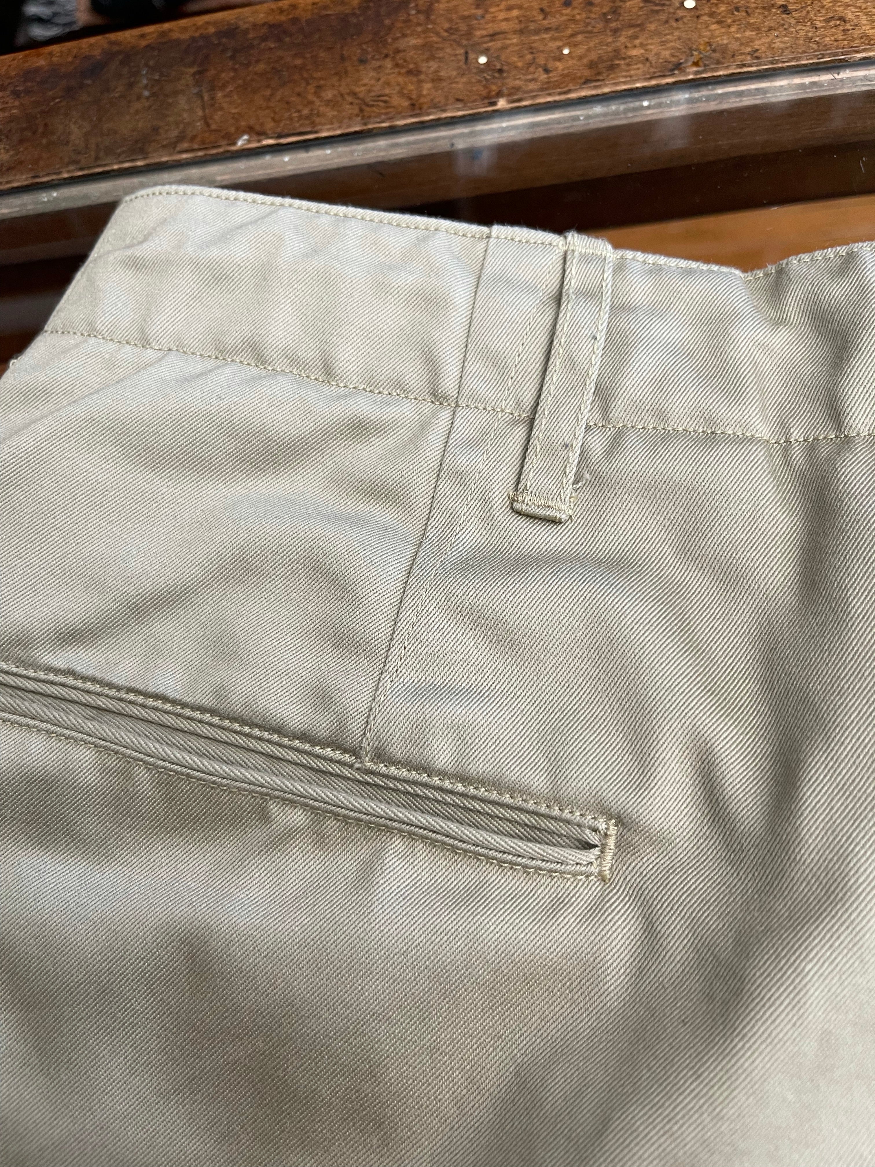 Gently Used Buzz Rickson's Original-Speck Chino Trousers - Khaki - W31xL34