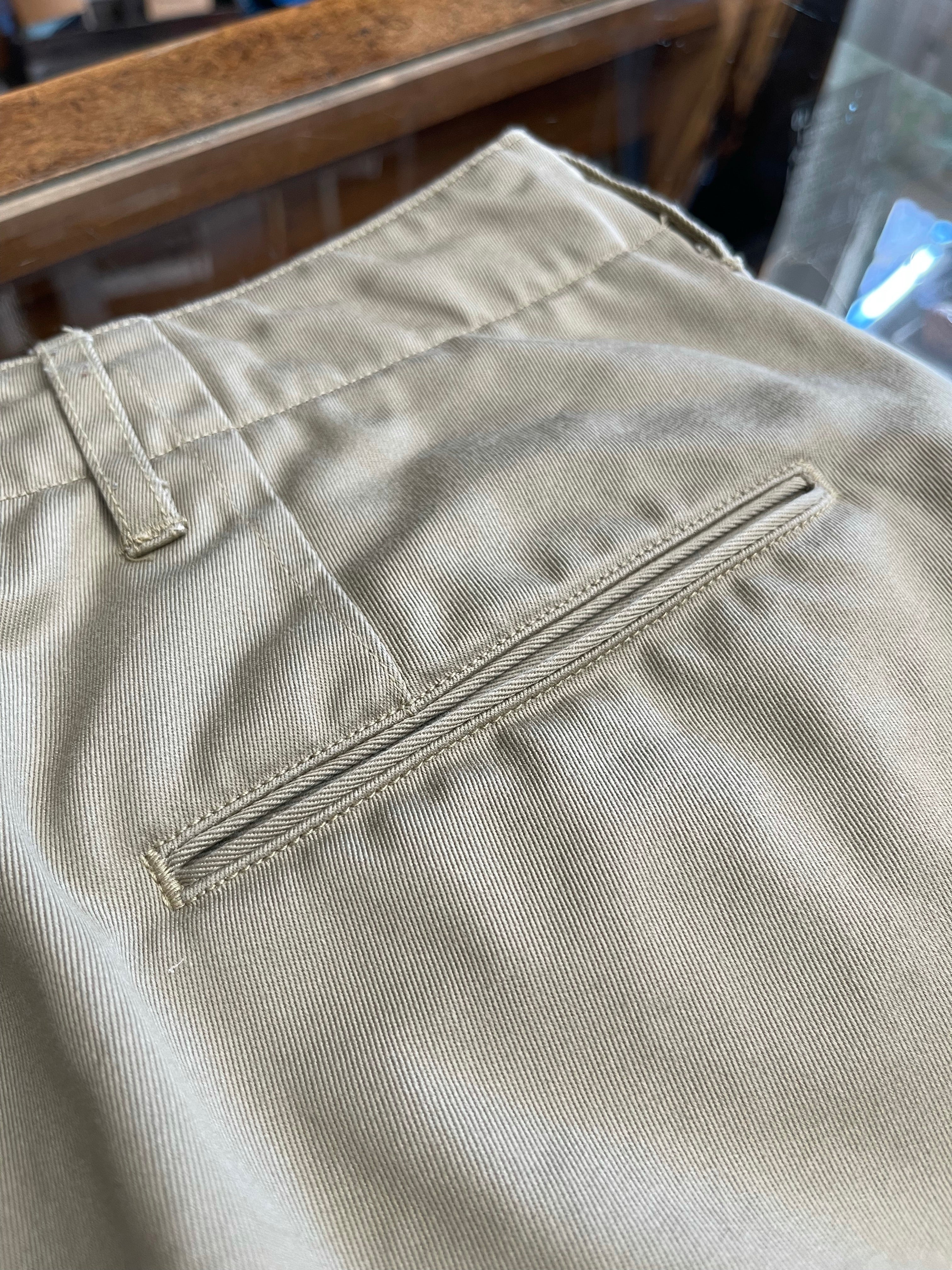 Gently Used Buzz Rickson's Original-Speck Chino Trousers - Khaki - W31xL34