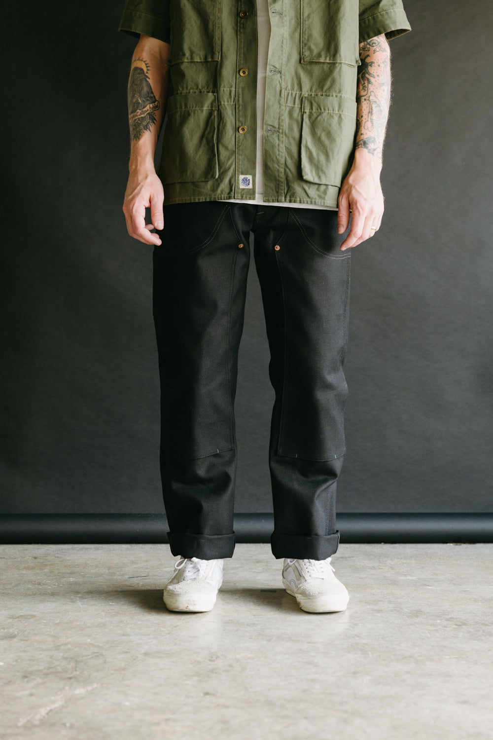 13oz - Wendell Double Knee Pant - Smithson Canvas Black