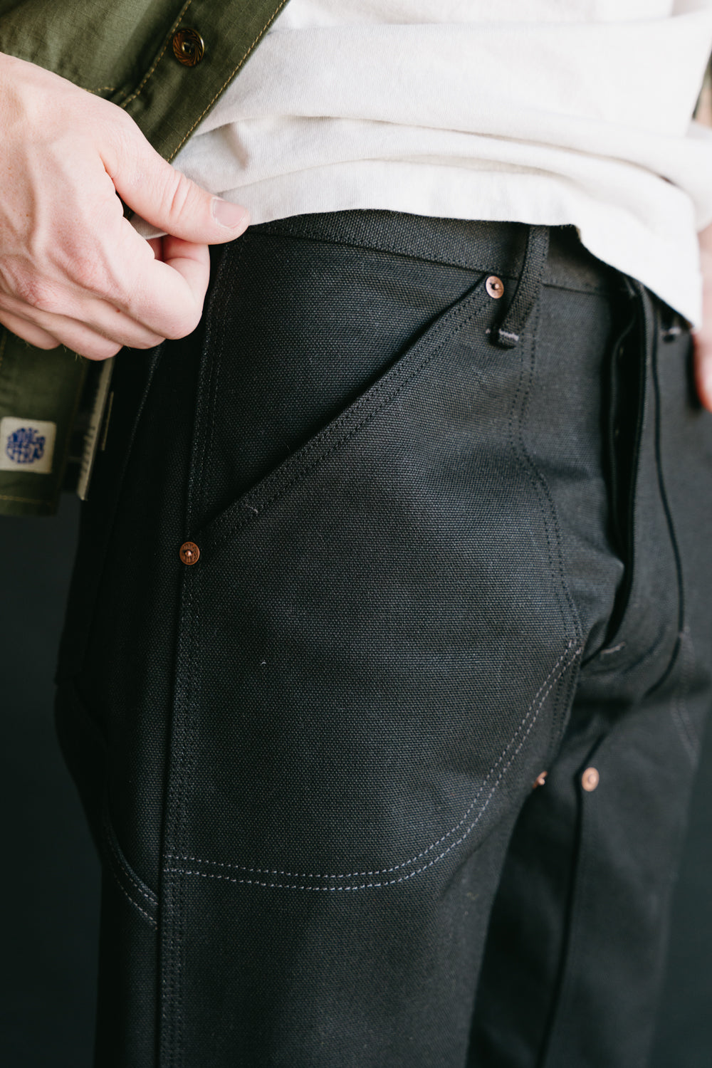 13oz - Wendell Double Knee Pant - Smithson Canvas Black