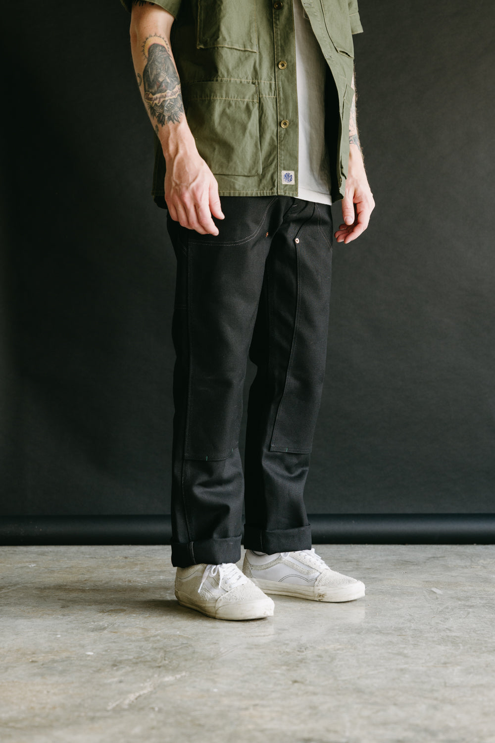 13oz - Wendell Double Knee Pant - Smithson Canvas Black