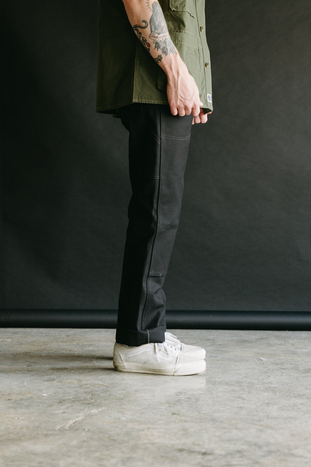 13oz - Wendell Double Knee Pant - Smithson Canvas Black