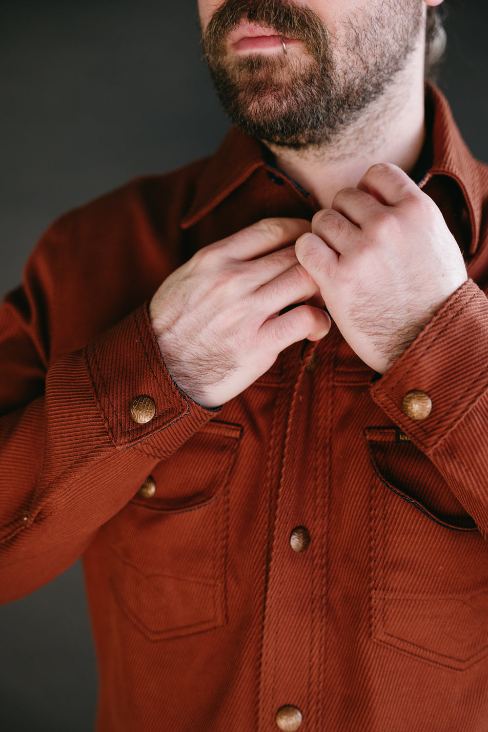 Fargo Shirt Cotton Kersey - Rust