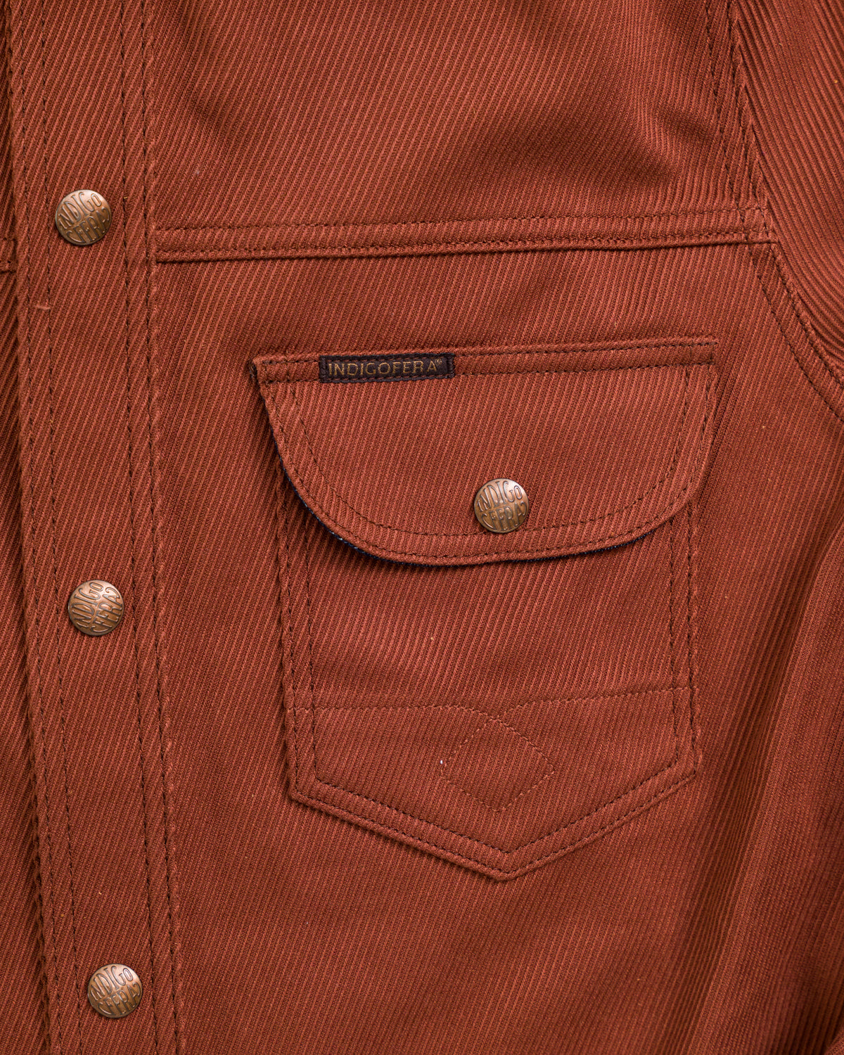 Fargo Shirt Cotton Kersey - Rust