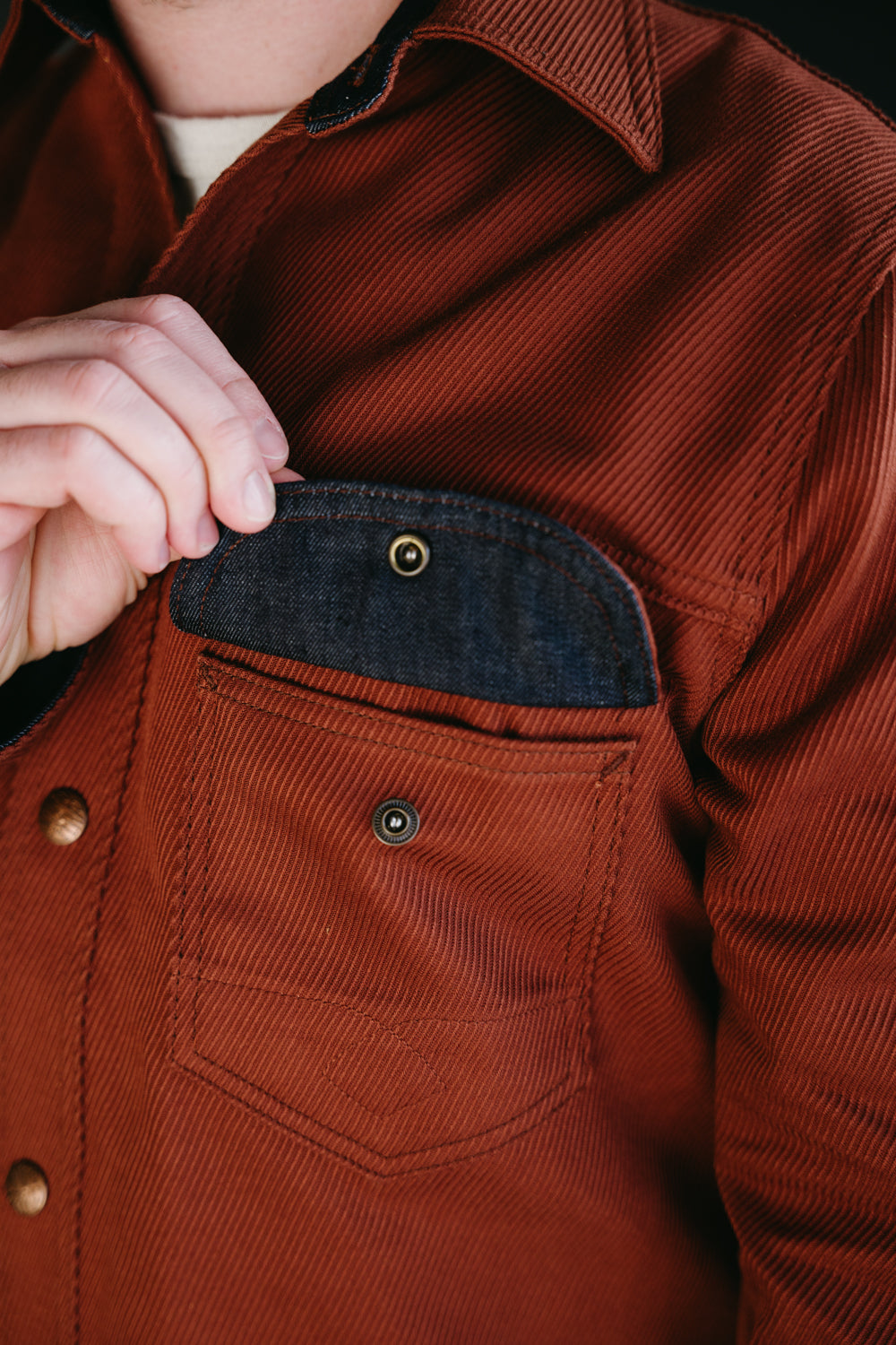 Fargo Shirt Cotton Kersey - Rust