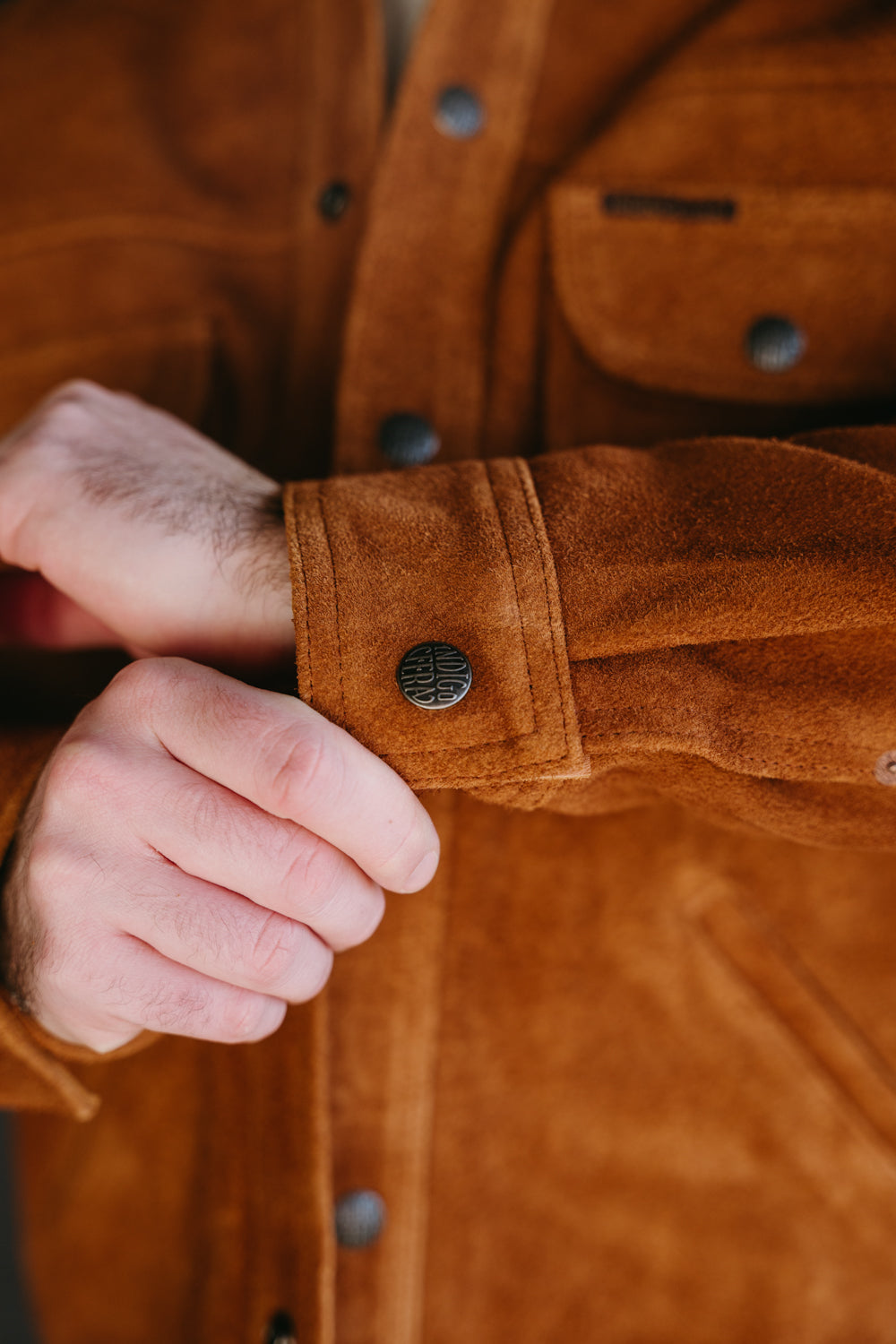 Fargo Trucker Jacket Leather - Cognac